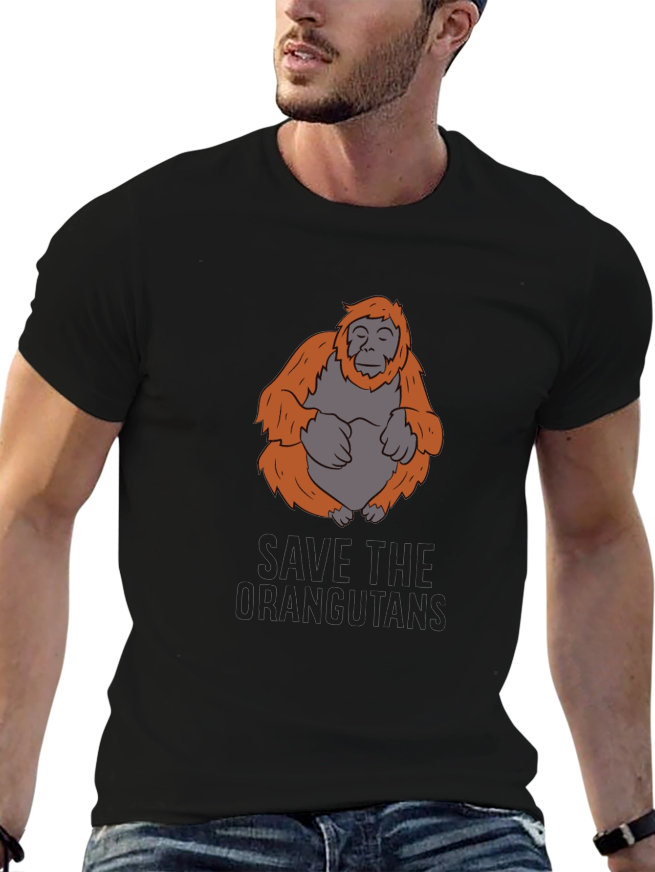 Save the Orangutans Graphic T-Shirt