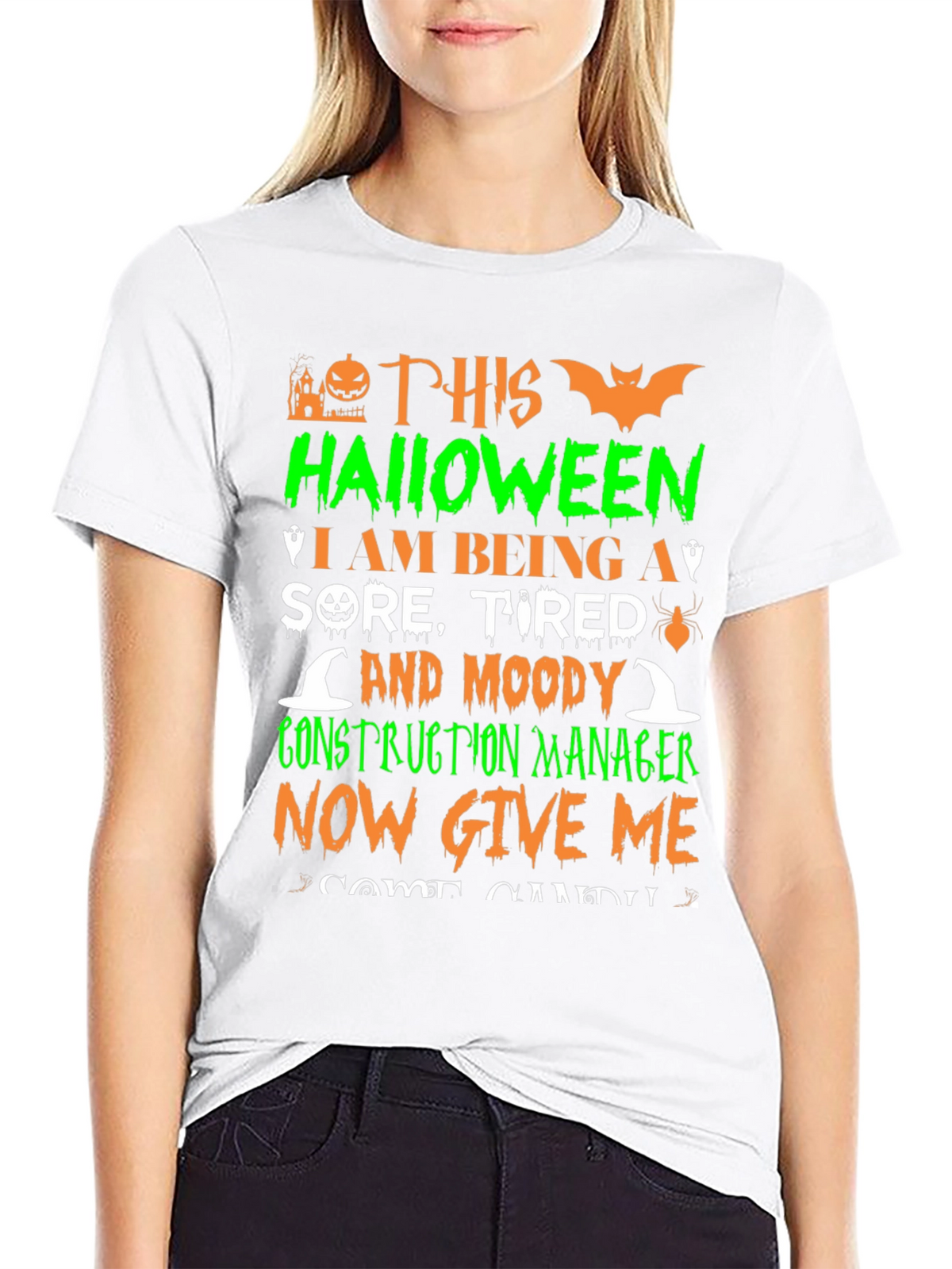 Halloween Construction Manager T-Shirt