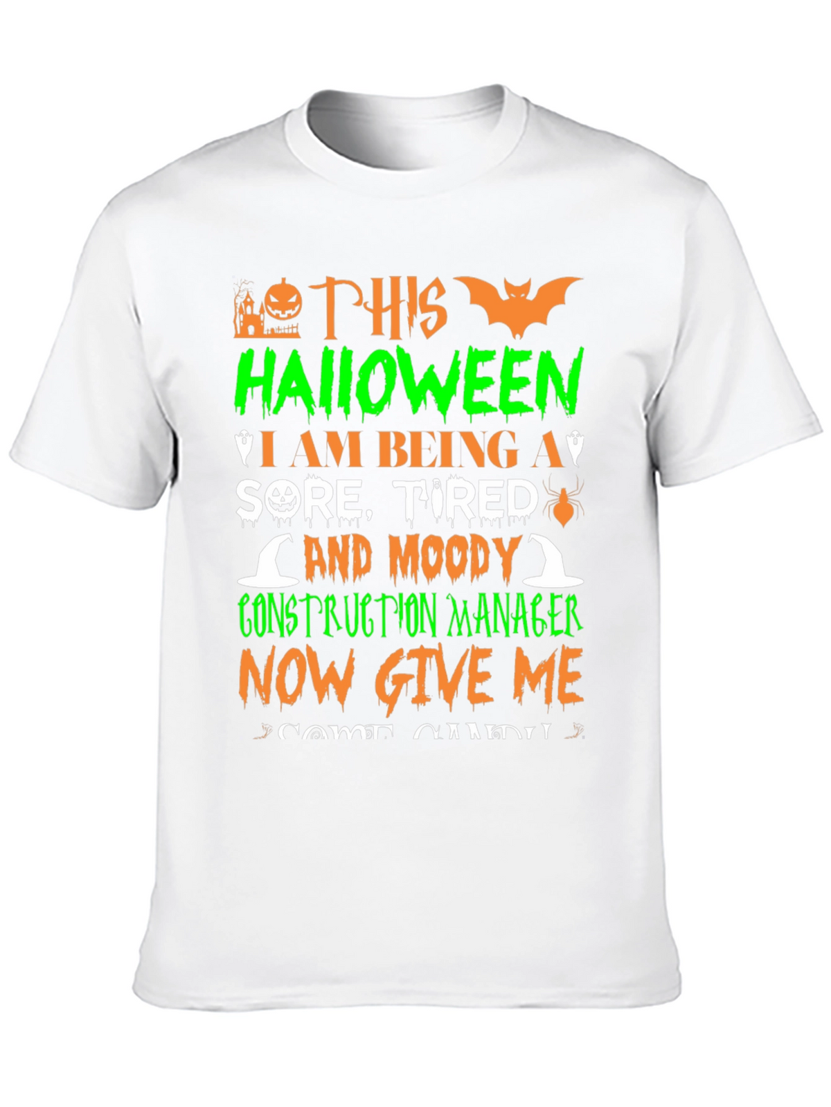 Halloween Construction Manager T-Shirt
