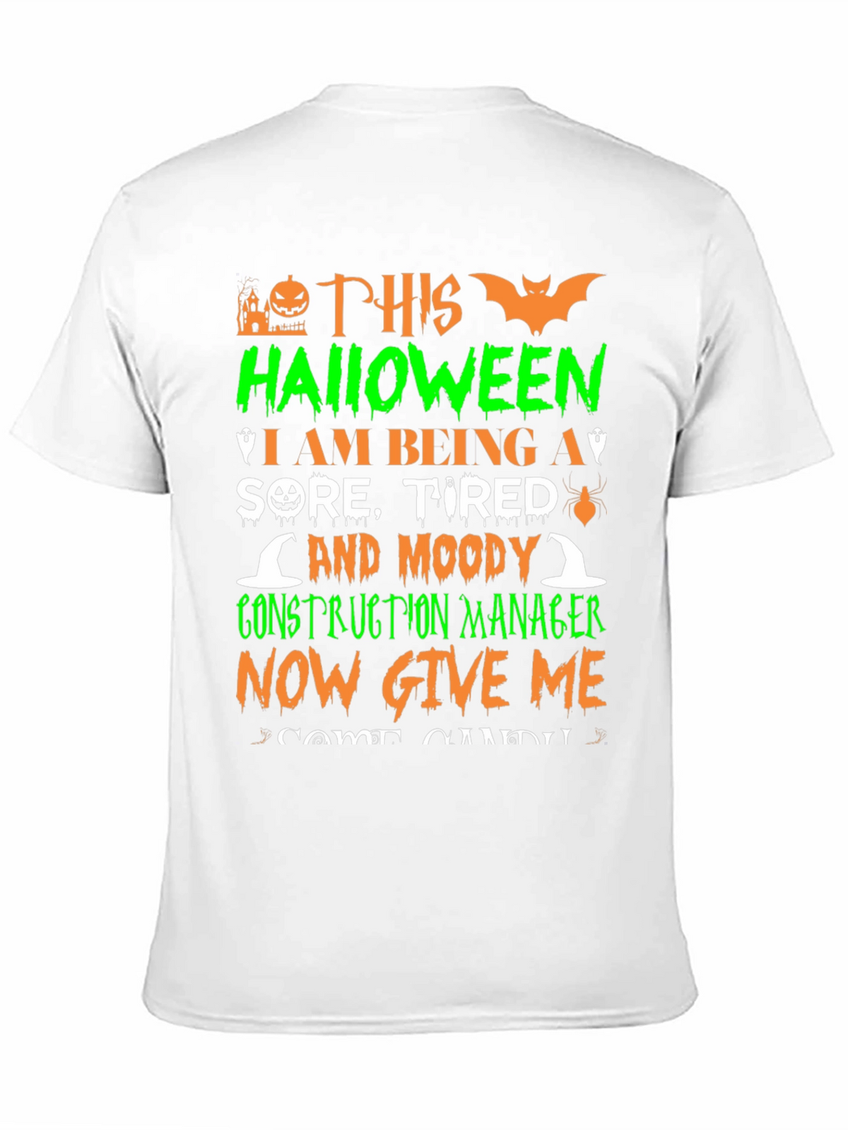 Halloween Construction Manager T-Shirt