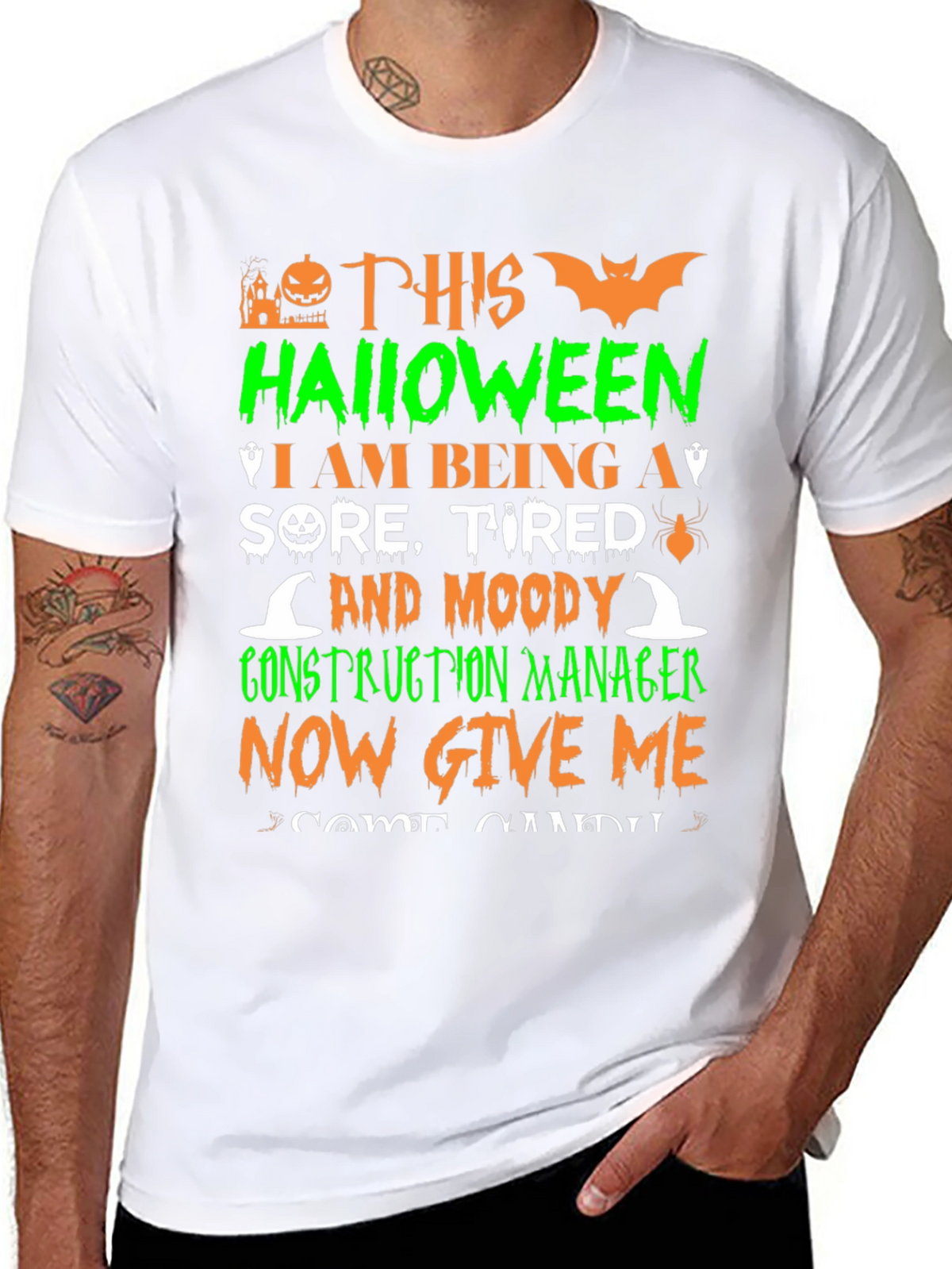 Halloween Construction Manager T-Shirt