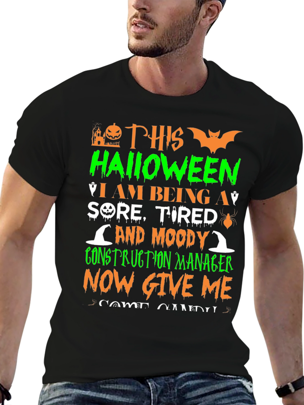 Halloween Construction Manager T-Shirt