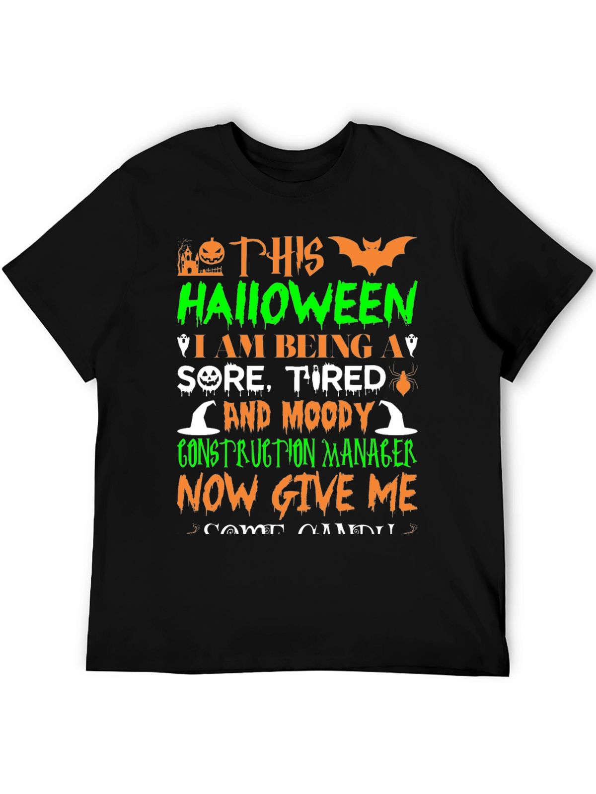 Halloween Construction Manager T-Shirt