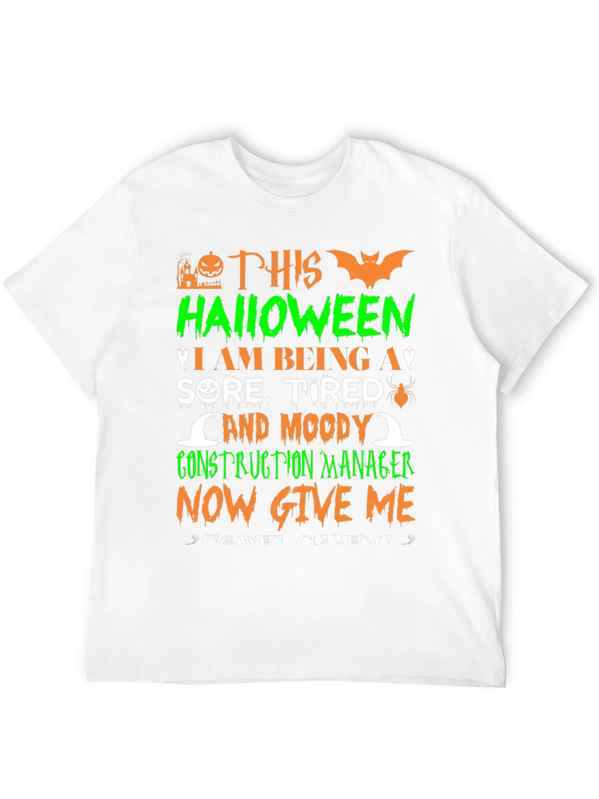 Halloween Construction Manager T-Shirt