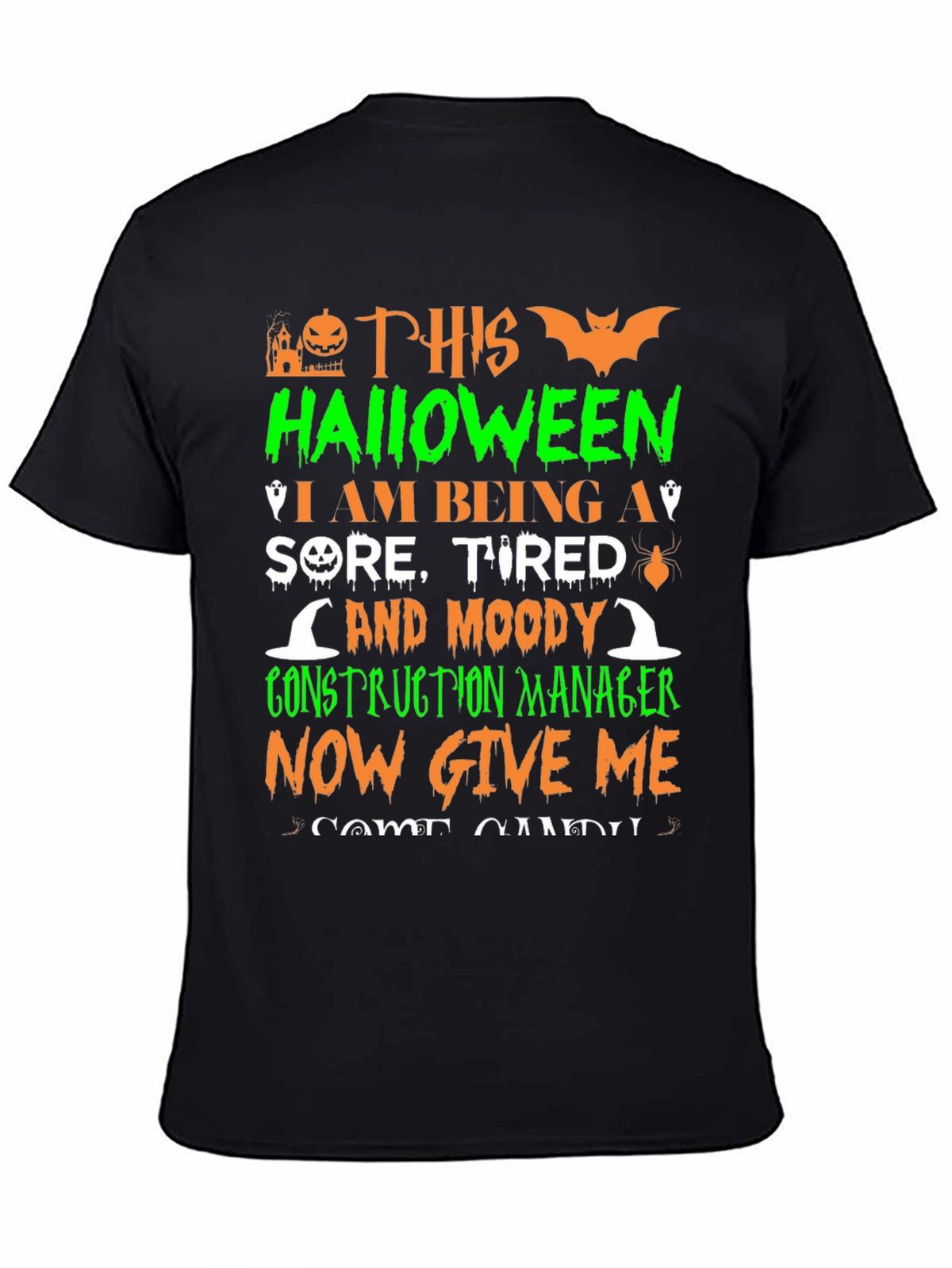 Halloween Construction Manager T-Shirt
