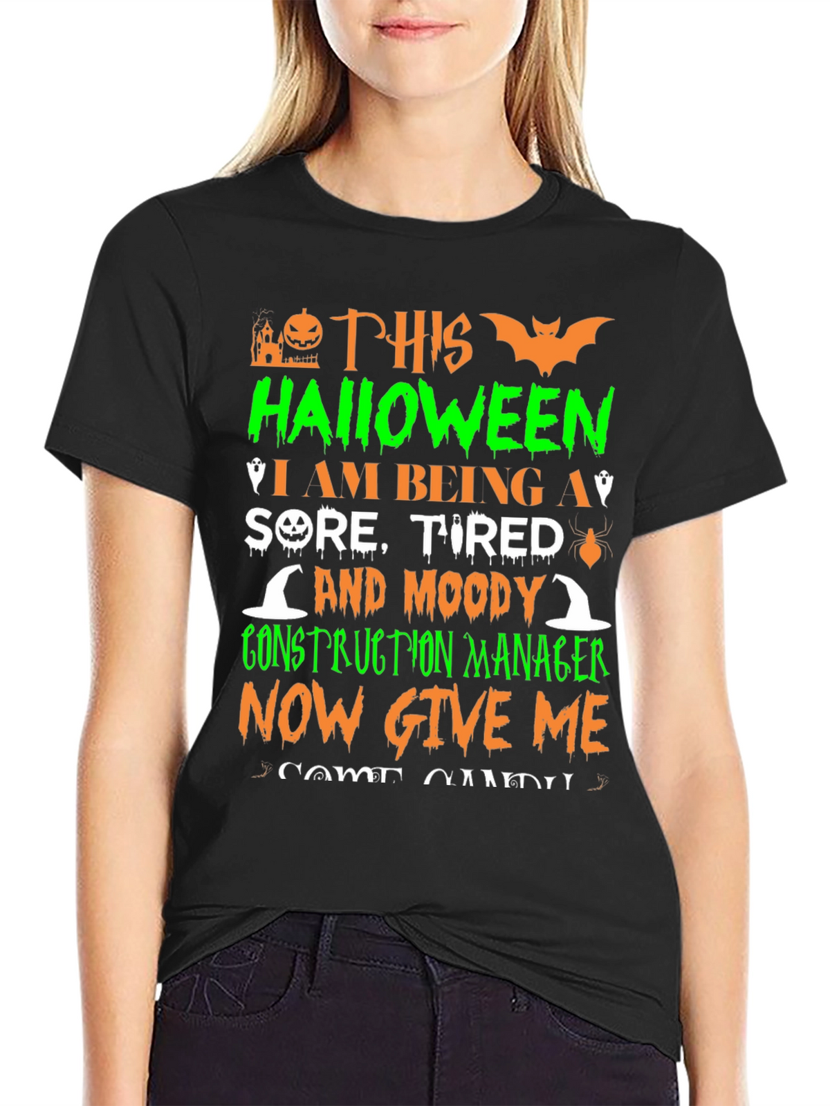 Halloween Construction Manager T-Shirt