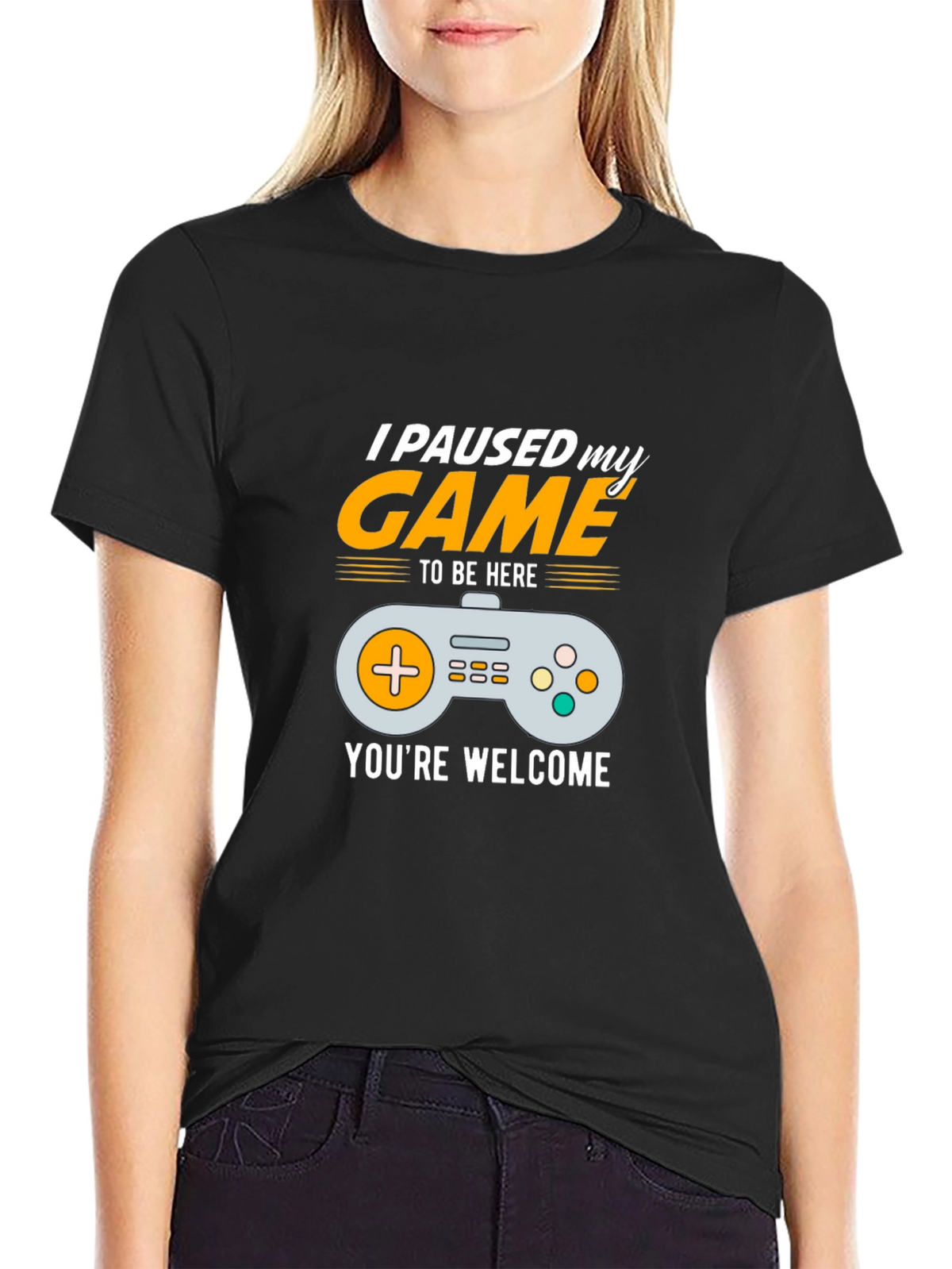 I Paused My Game to Be Here Gamer T-Shirt