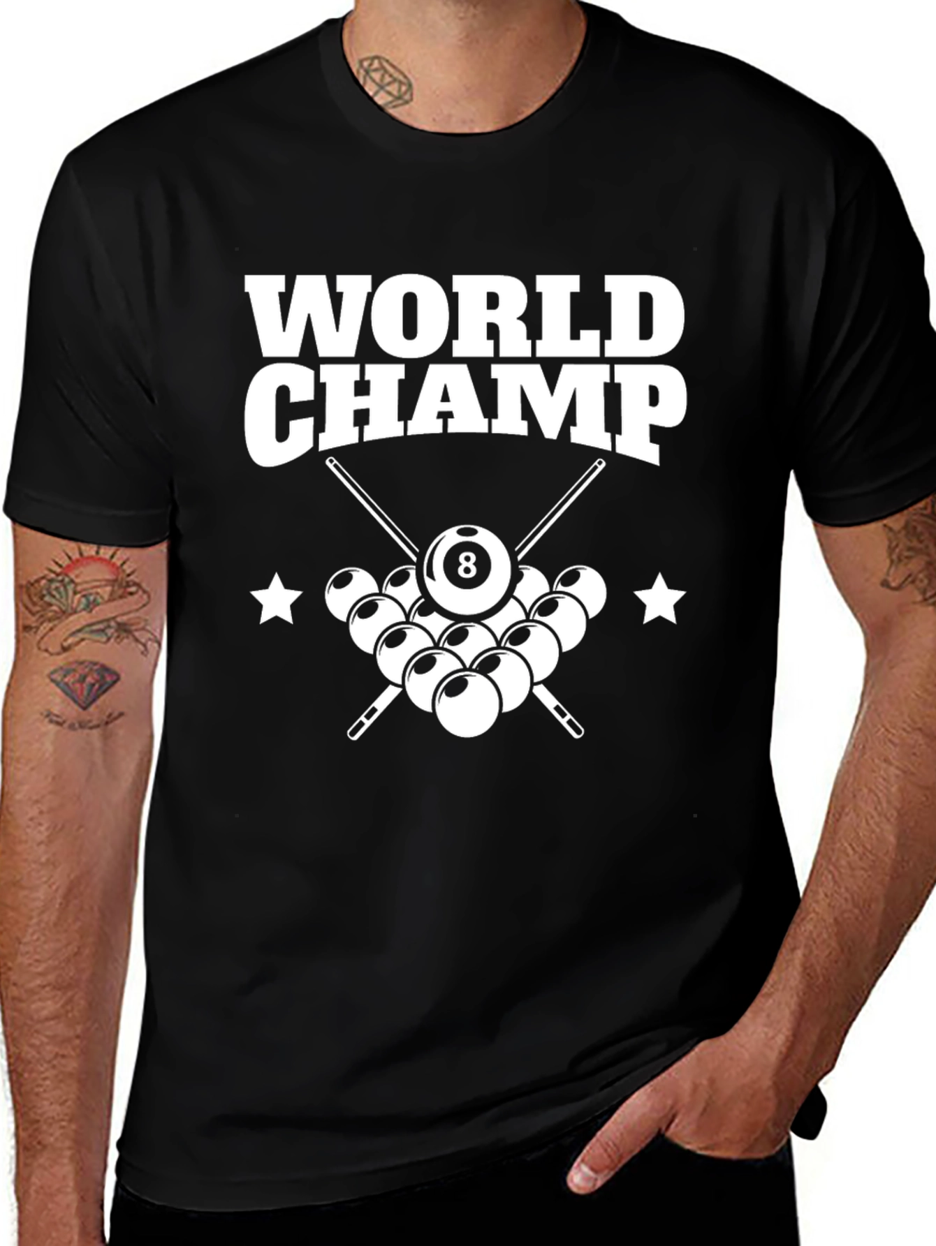 World Champ Billiards Graphic T-Shirt