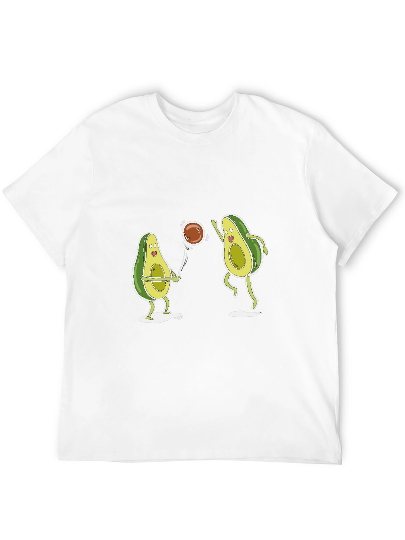Avocado Volleyball Black T-Shirt