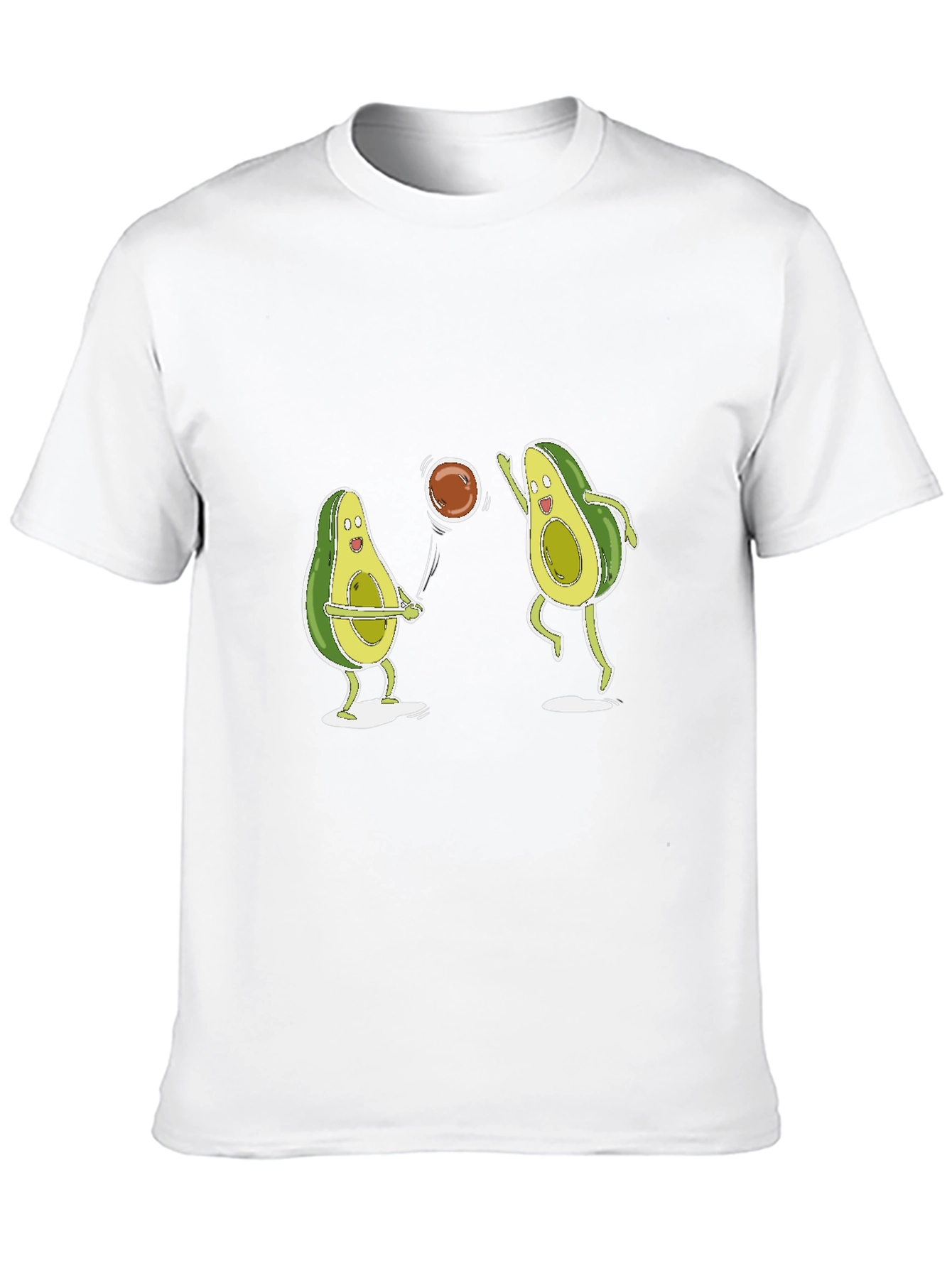 Avocado Volleyball Black T-Shirt
