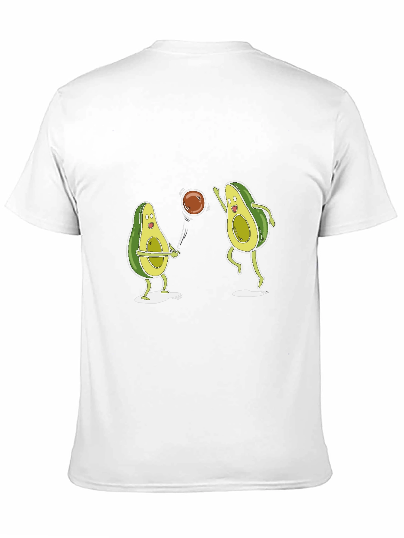 Avocado Volleyball Black T-Shirt