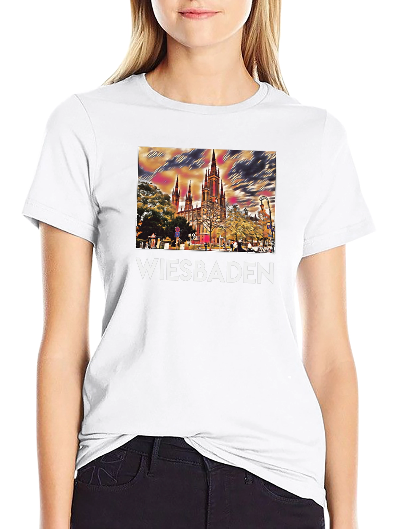 Wiesbaden Germany Cathedral T-Shirt
