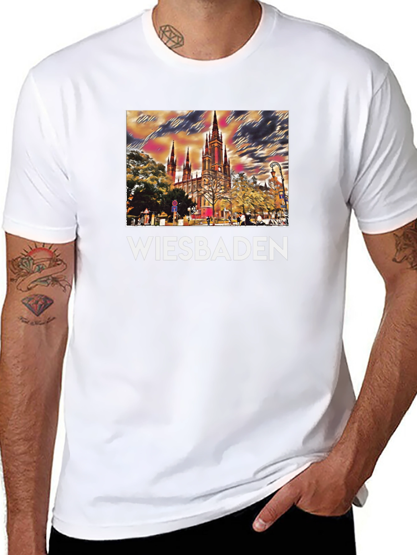 Wiesbaden Germany Cathedral T-Shirt