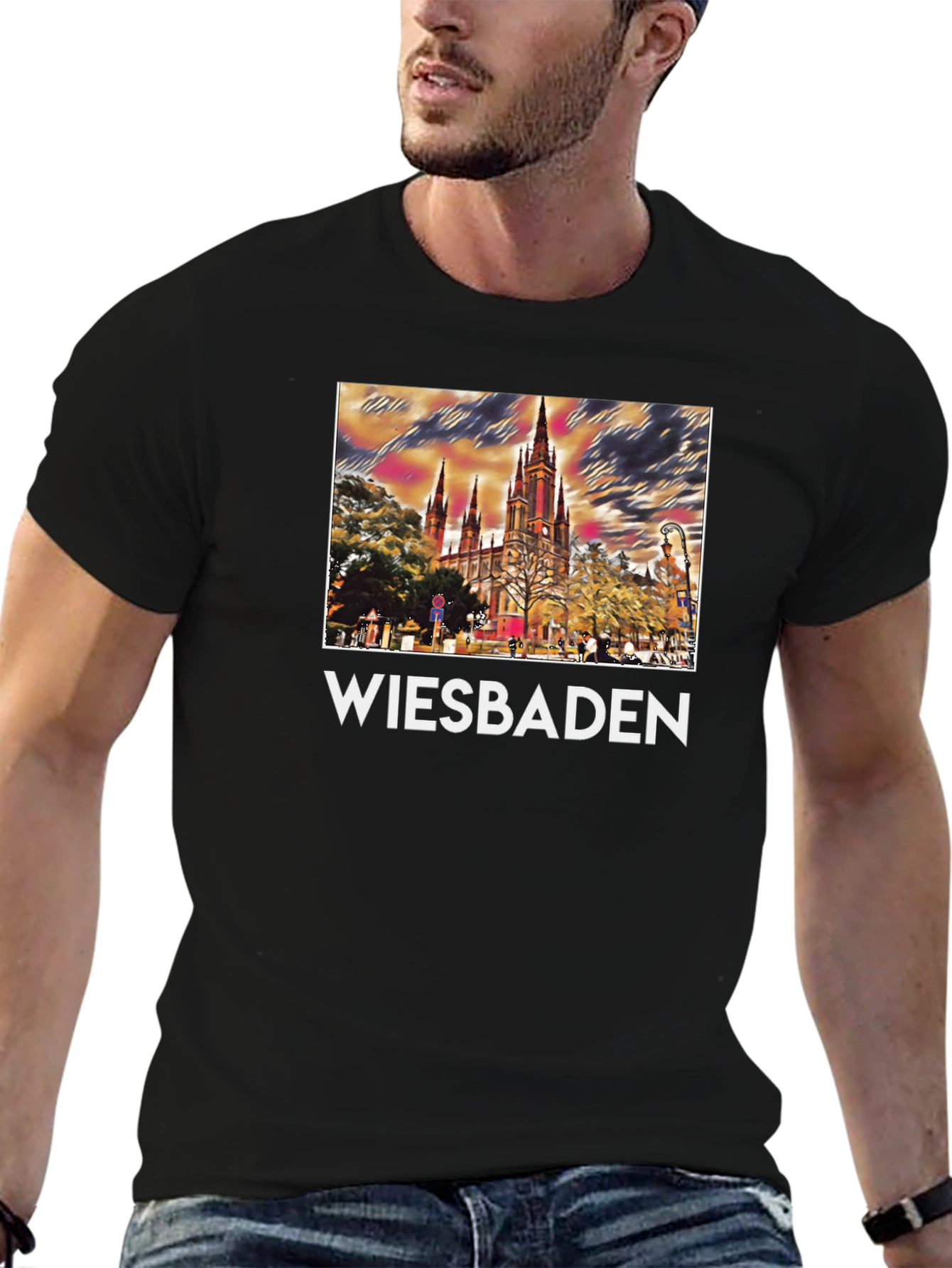 Wiesbaden Germany Cathedral T-Shirt