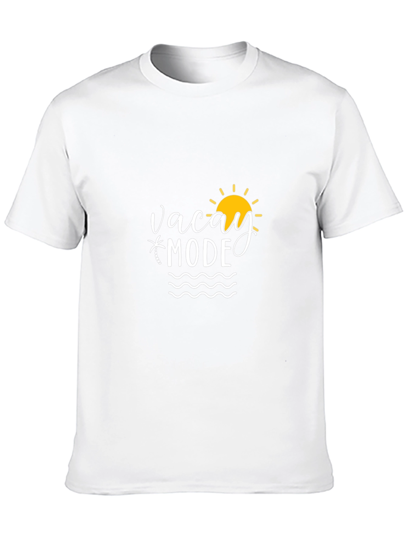 Vacay Mode Black T-Shirt: Beach Vacation Ready
