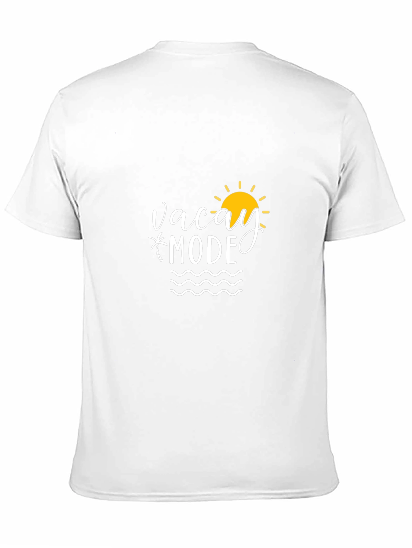 Vacay Mode Black T-Shirt: Beach Vacation Ready