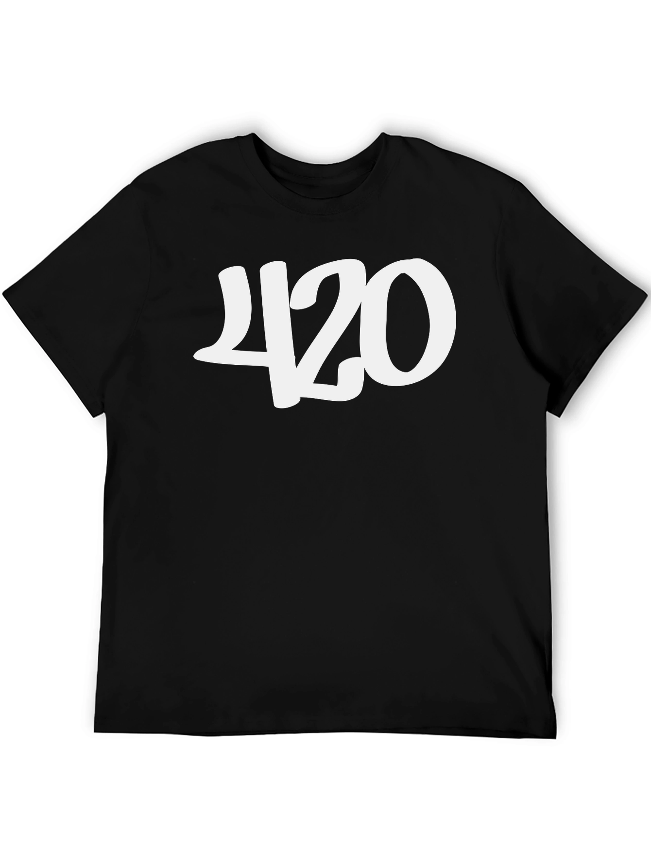 420 Black Graphic Tee - Stylish & Comfortable