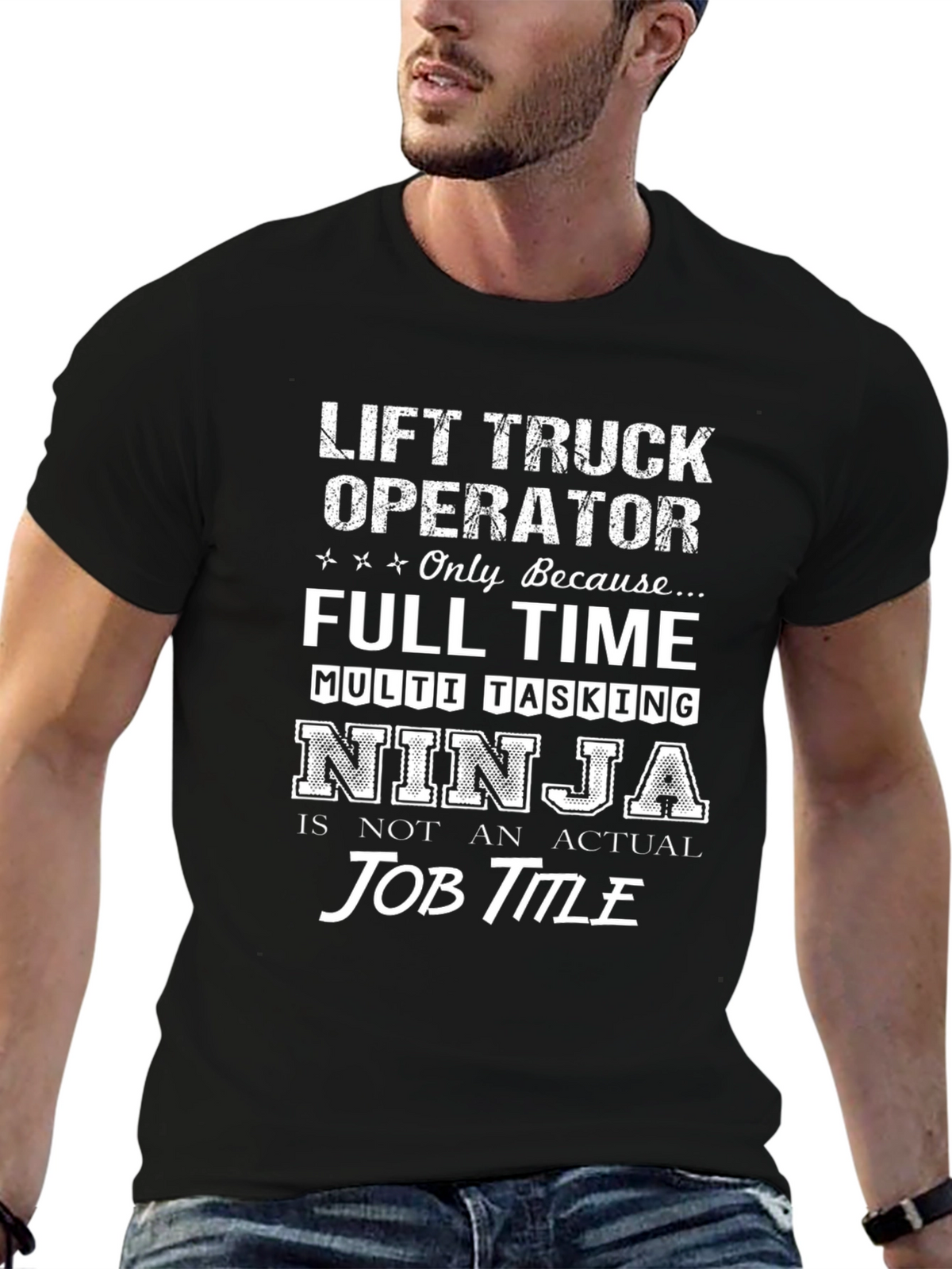 Lift Truck Operator Ninja T-Shirt