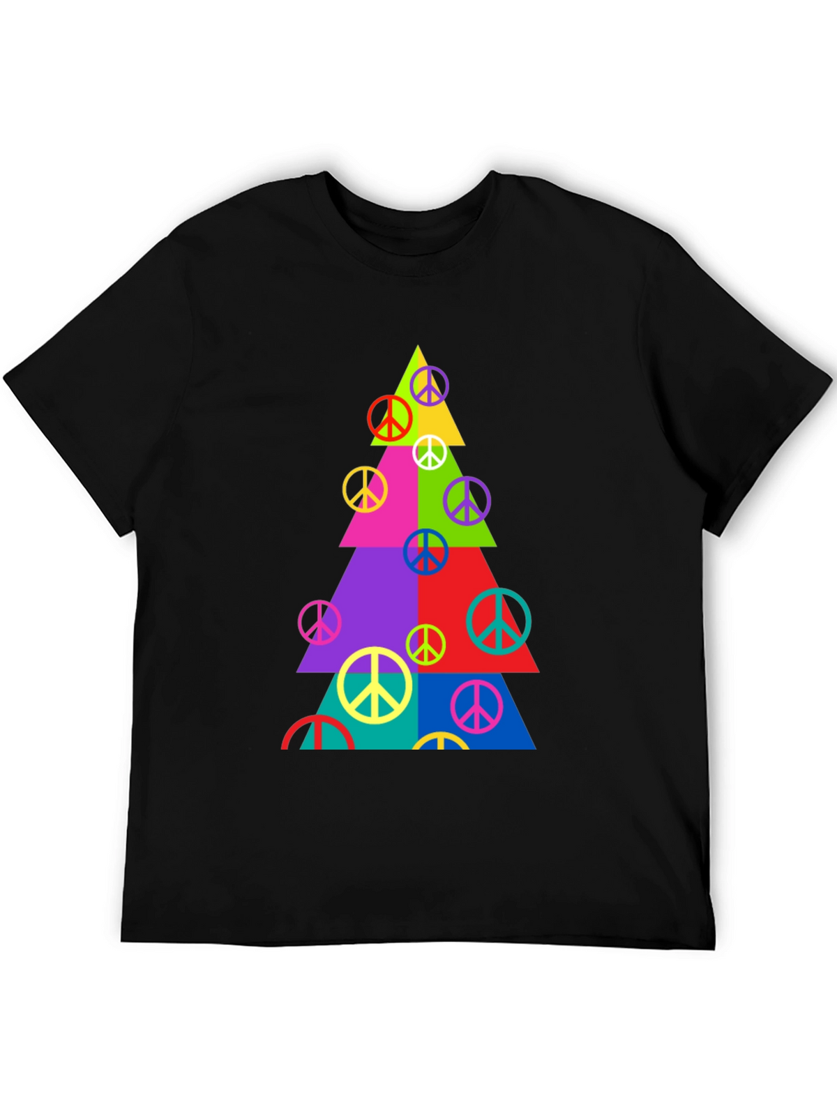 Peace Sign Christmas Tree T-Shirt