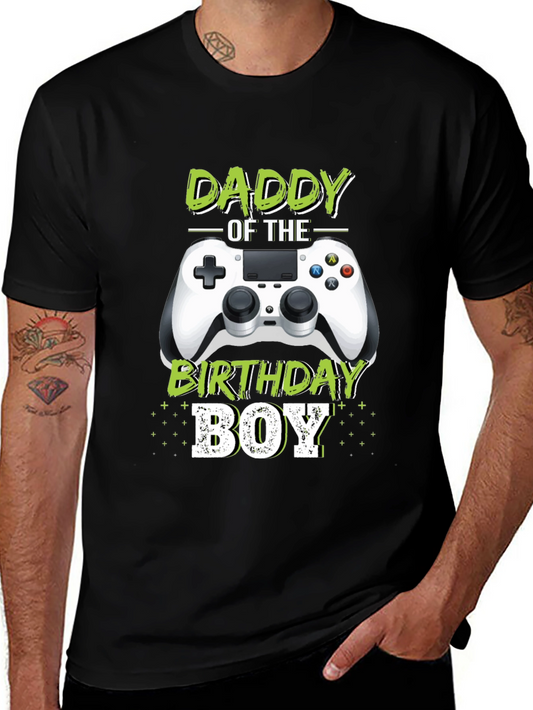 Daddy of the Birthday Boy Gamer T-Shirt