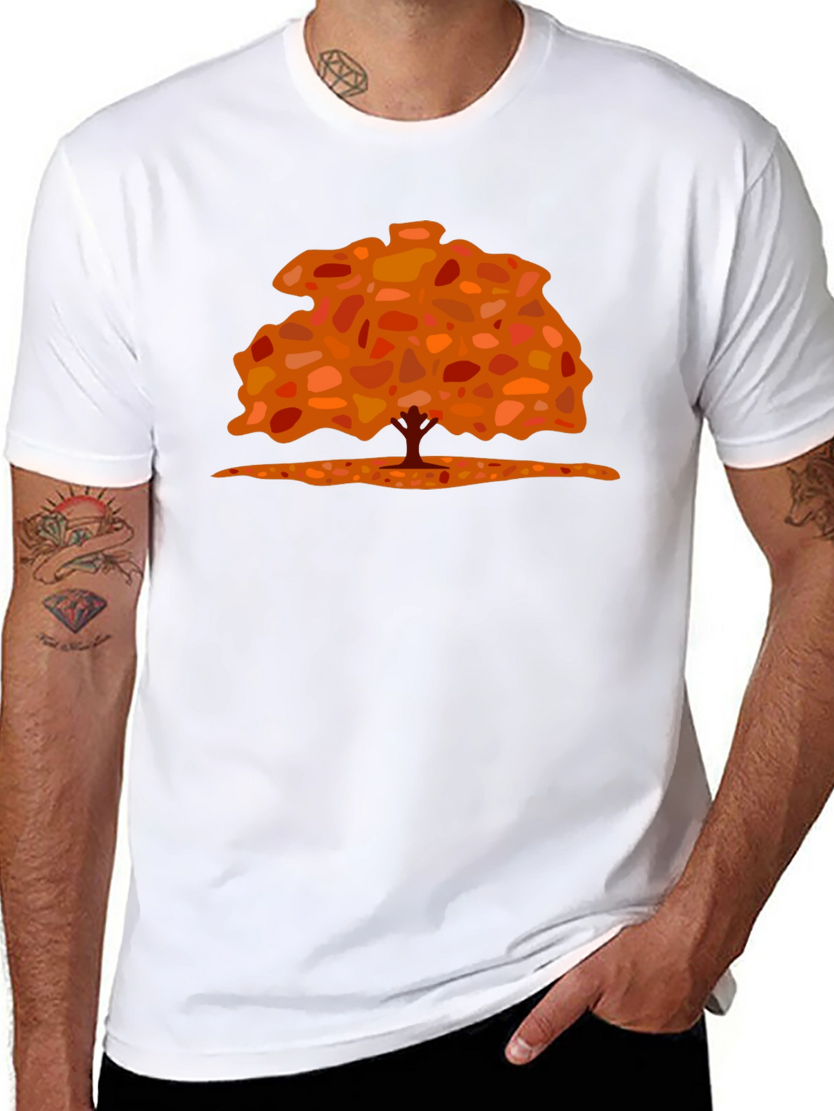 Fall Tree Graphic Tee - Stylish Nature-Inspired Design