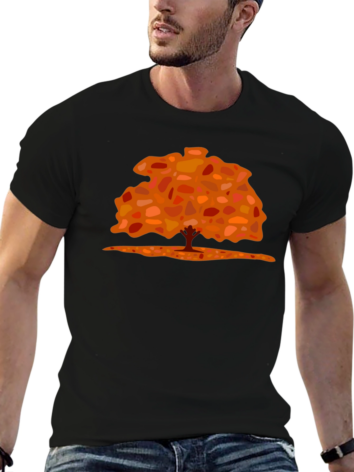 Fall Tree Graphic Tee - Stylish Nature-Inspired Design