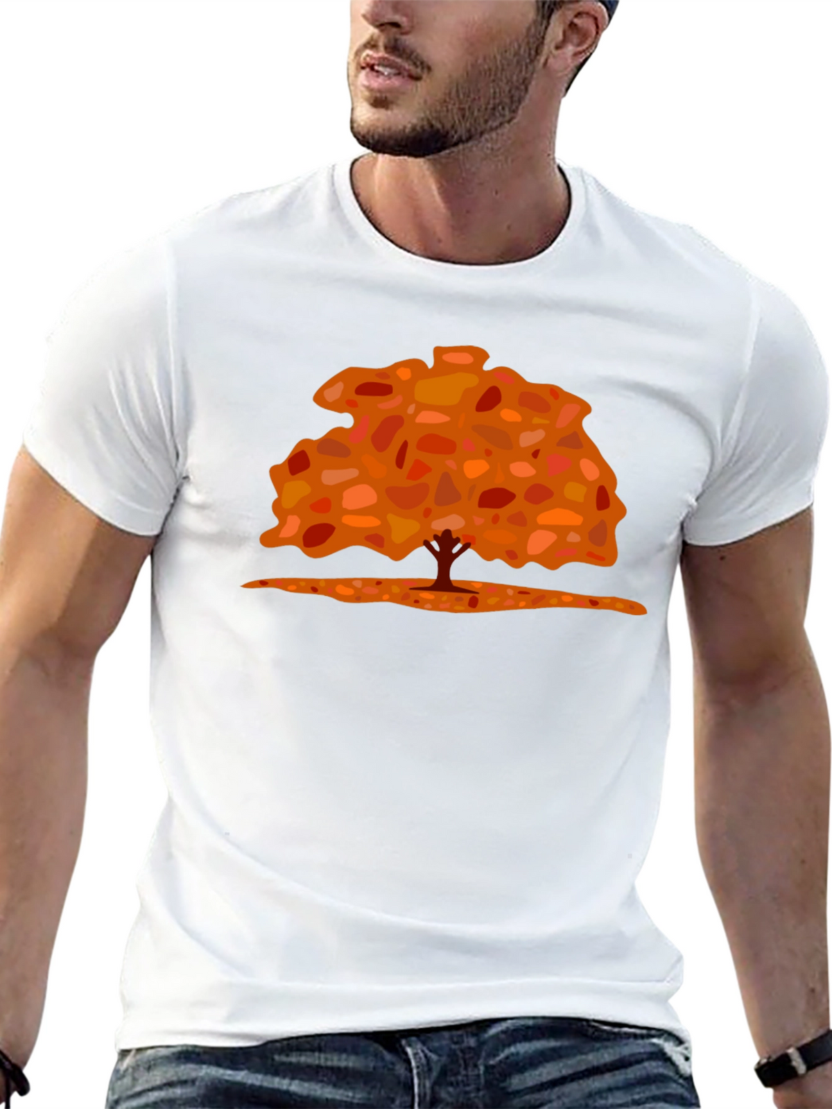 Fall Tree Graphic Tee - Stylish Nature-Inspired Design