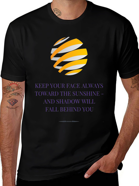 Sunshine Quote Black T-Shirt