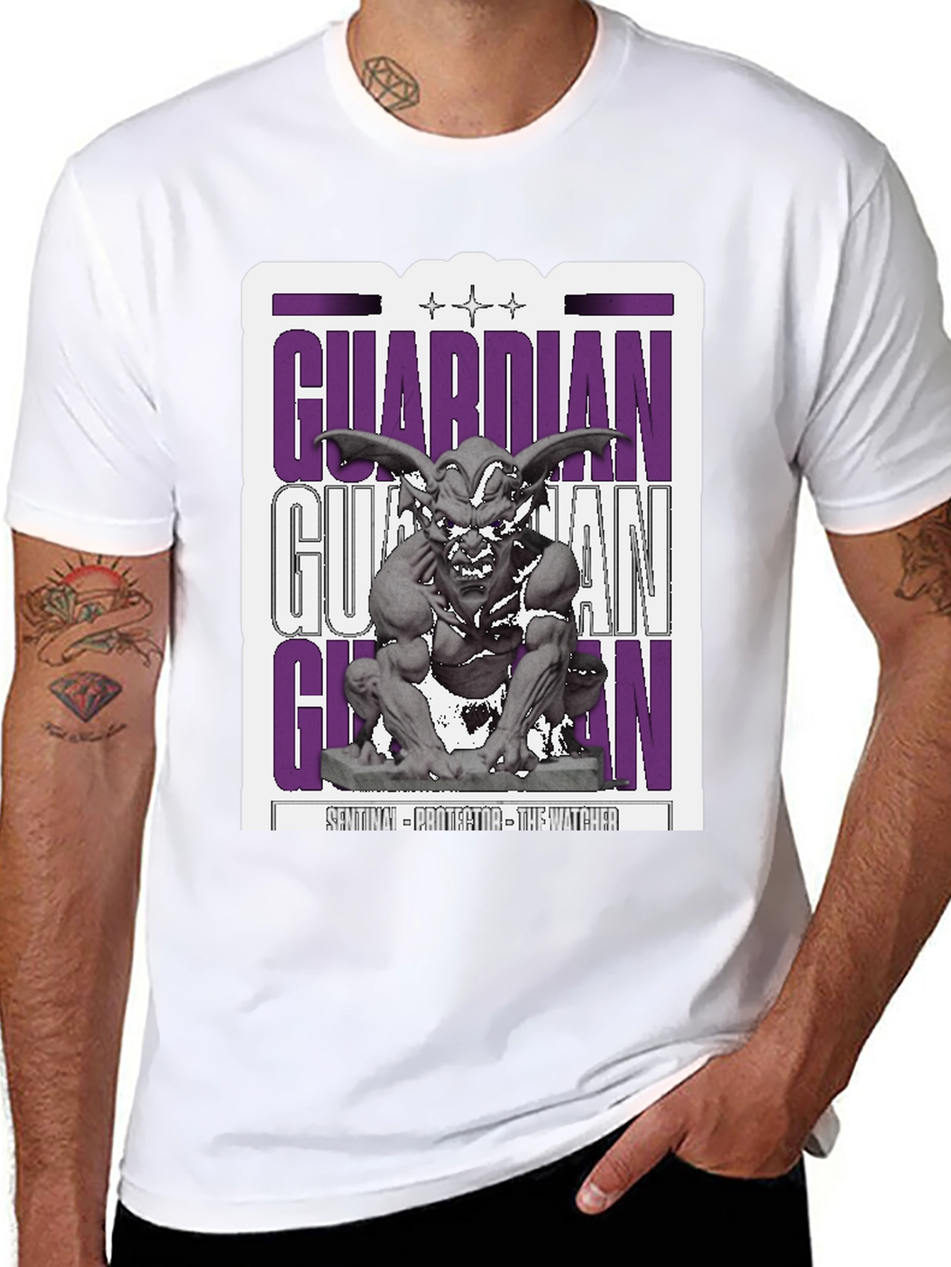 Guardian Gargoyle Graphic T-Shirt