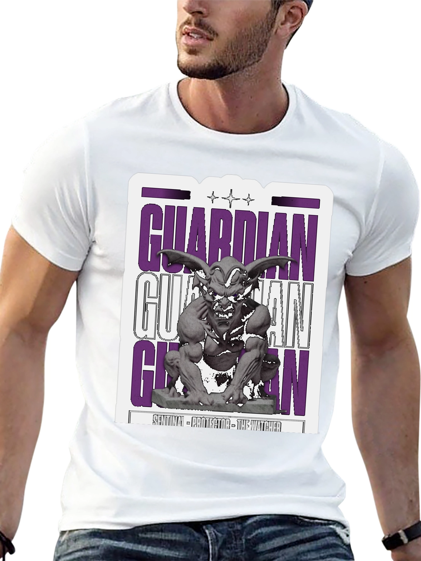 Guardian Gargoyle Graphic T-Shirt