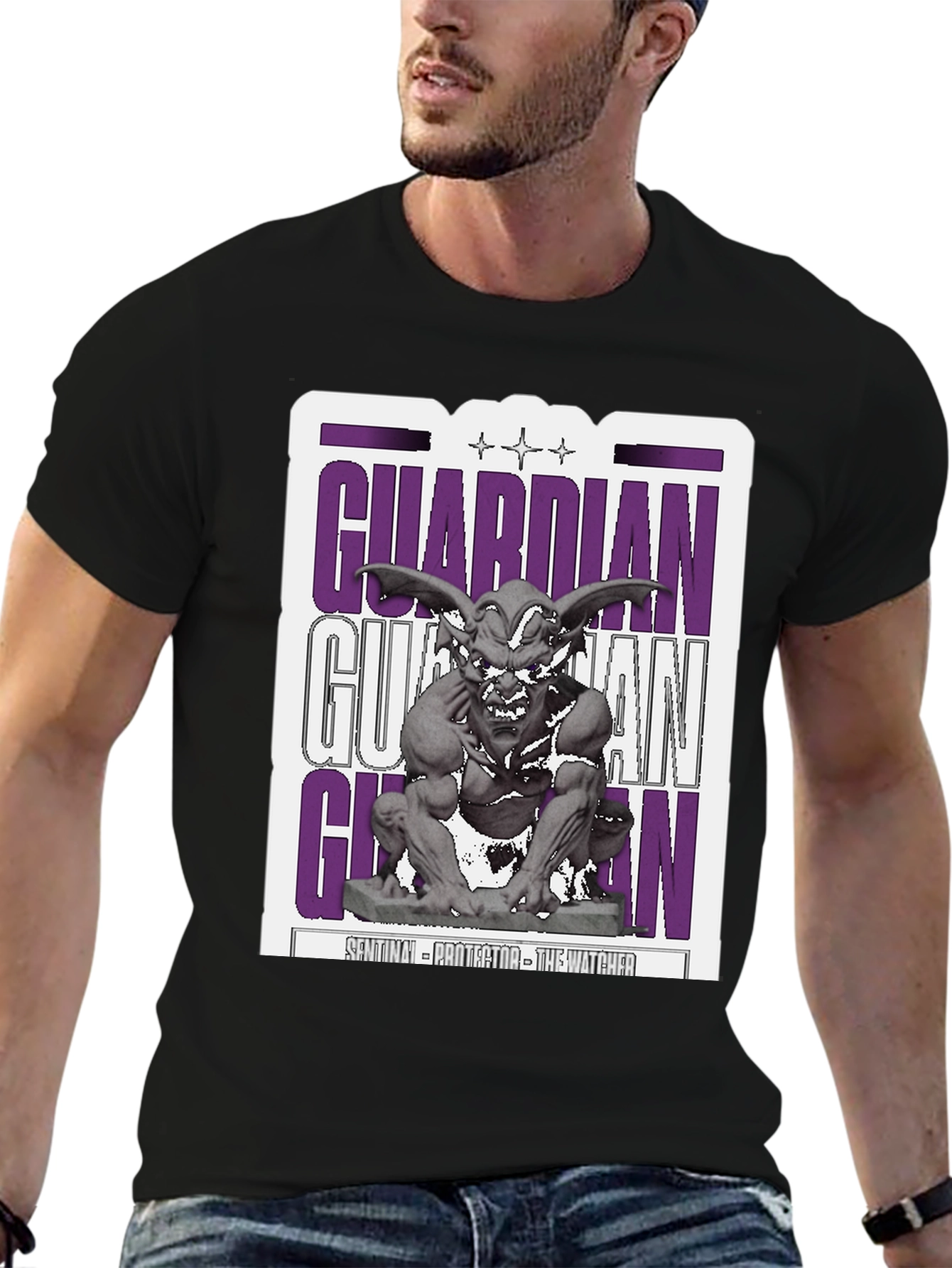 Guardian Gargoyle Graphic T-Shirt