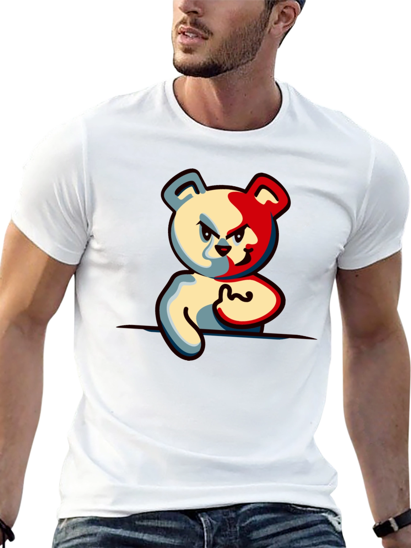Two-Faced Bear Graphic T-Shirt