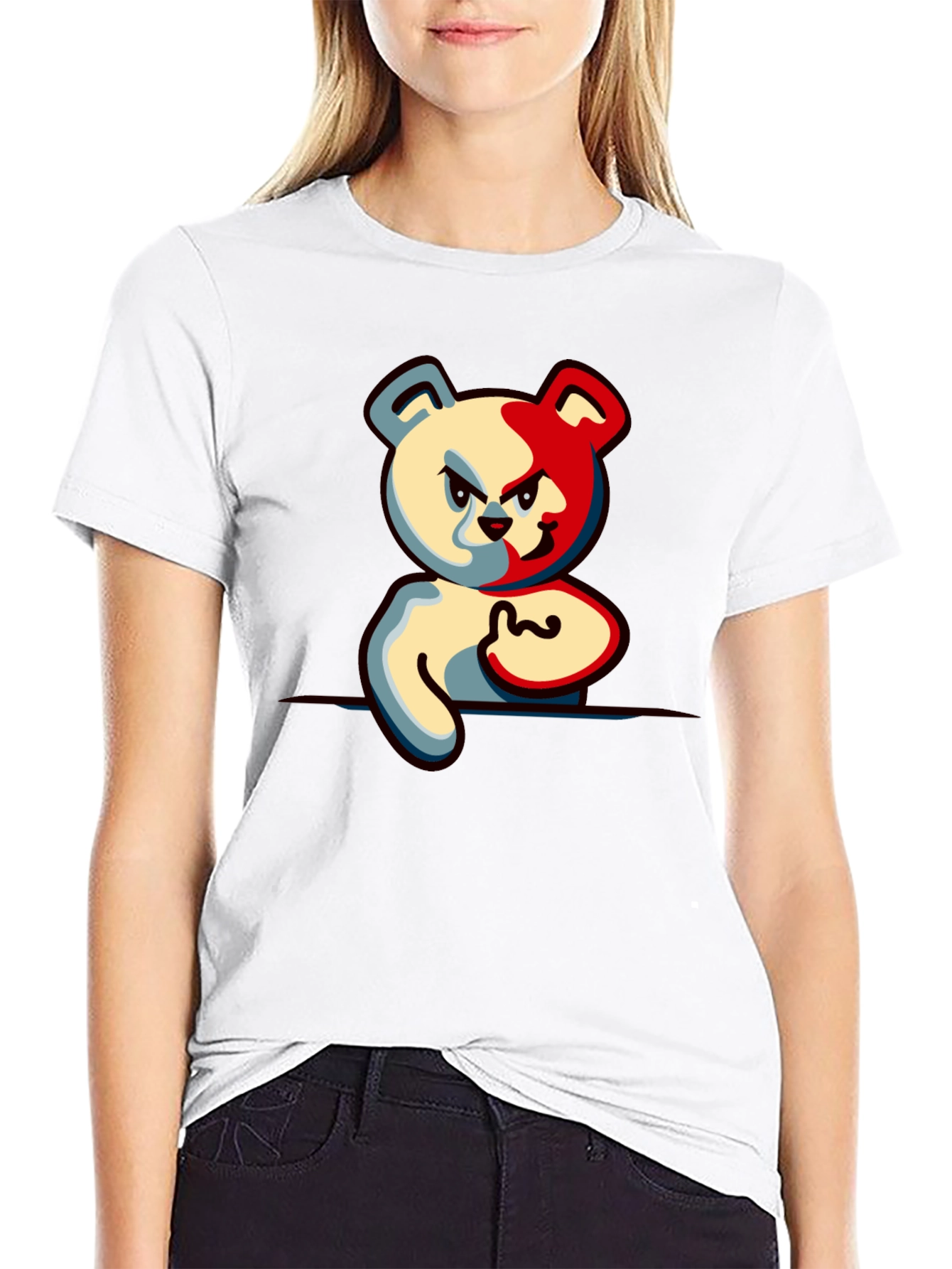 Two-Faced Bear Graphic T-Shirt