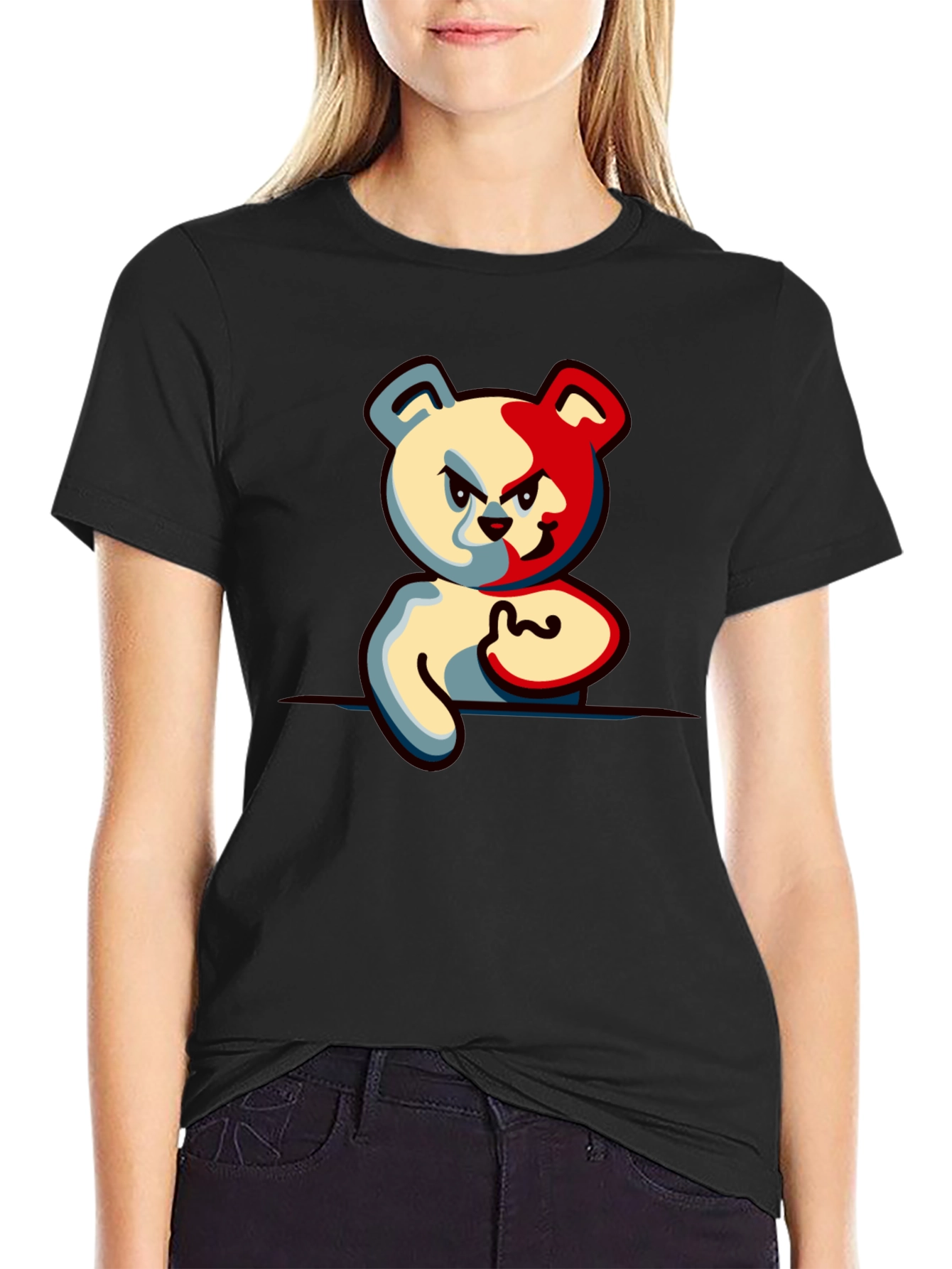 Two-Faced Bear Graphic T-Shirt