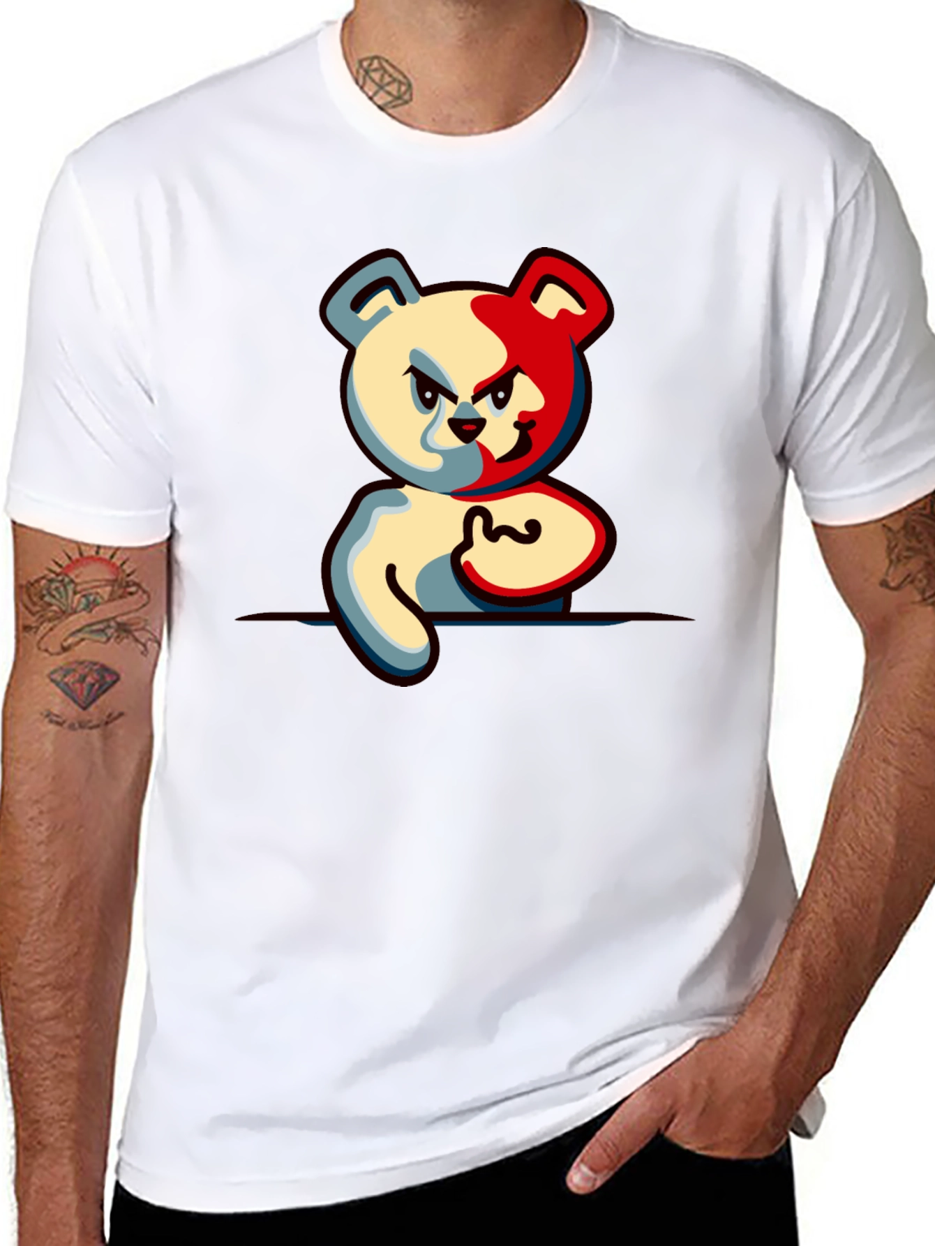 Two-Faced Bear Graphic T-Shirt
