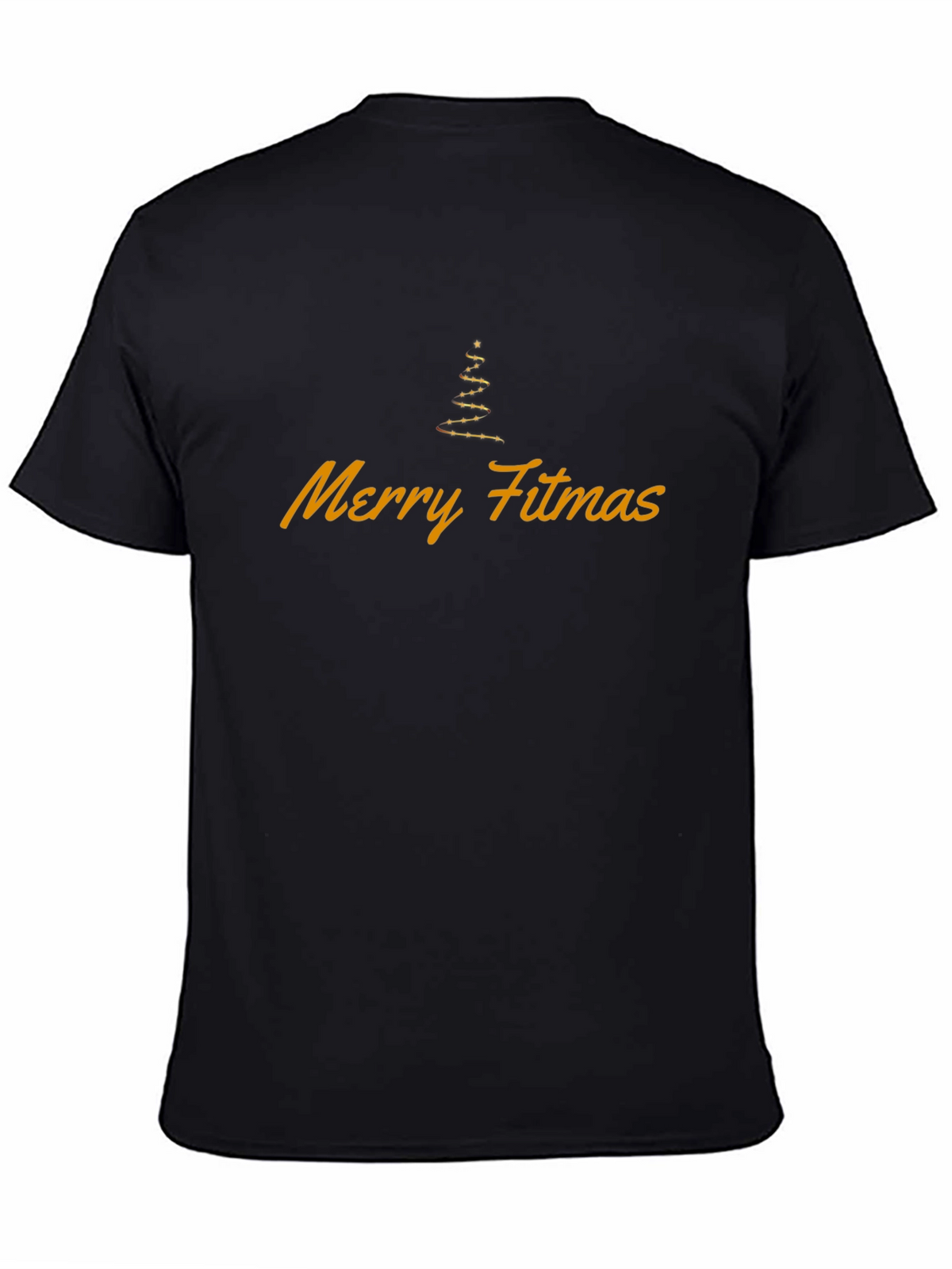 Merry Fitmas Black T-Shirt