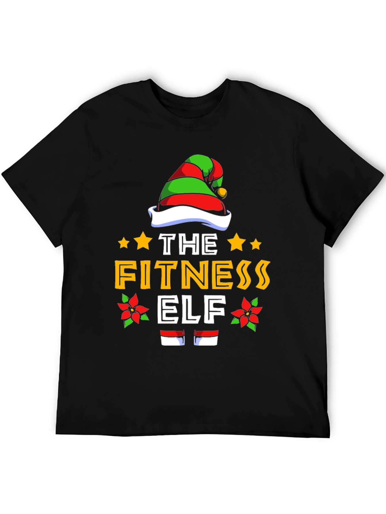 Fitness Elf T-Shirt - Holiday Workout Apparel