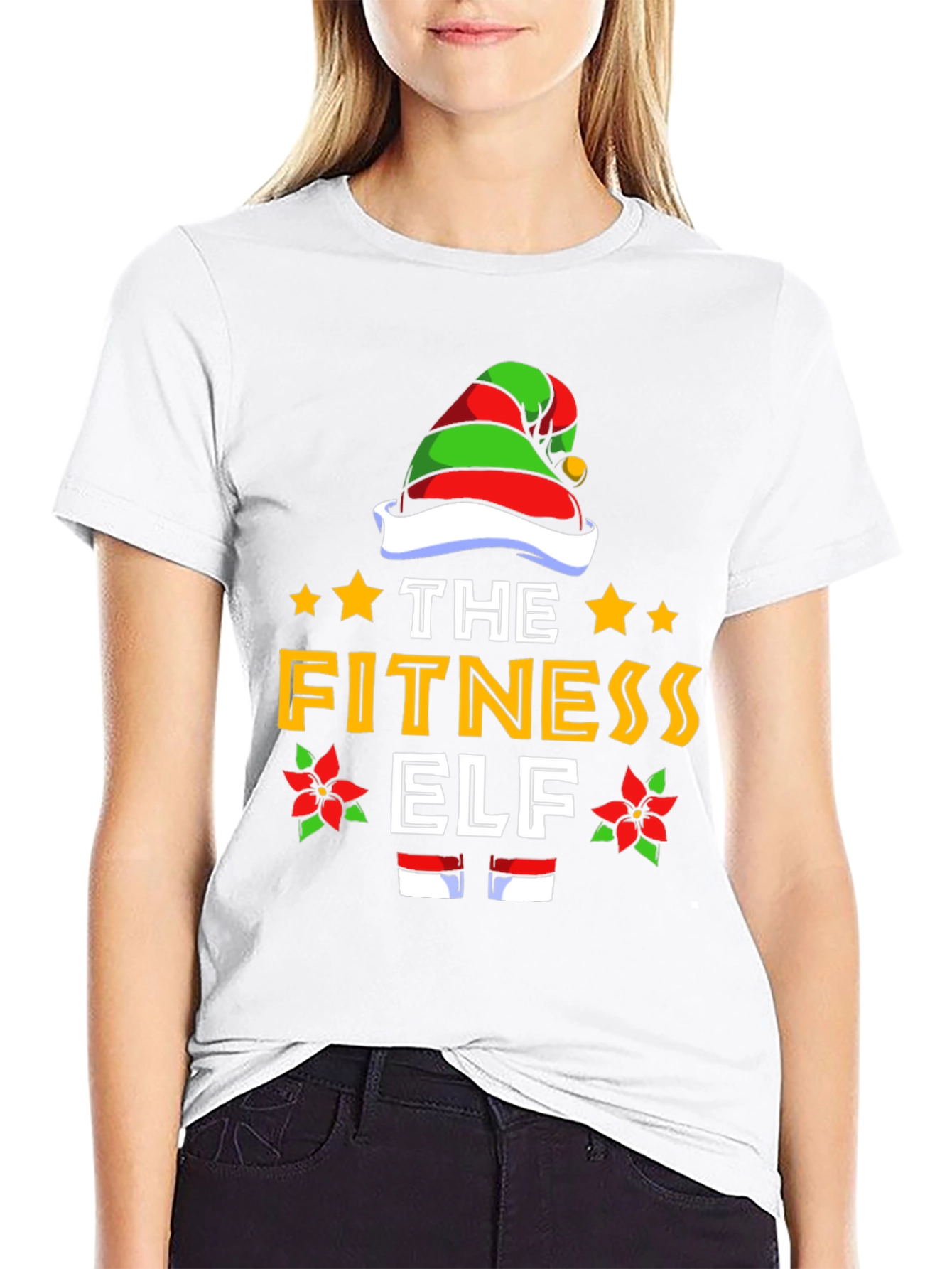 Fitness Elf T-Shirt - Holiday Workout Apparel