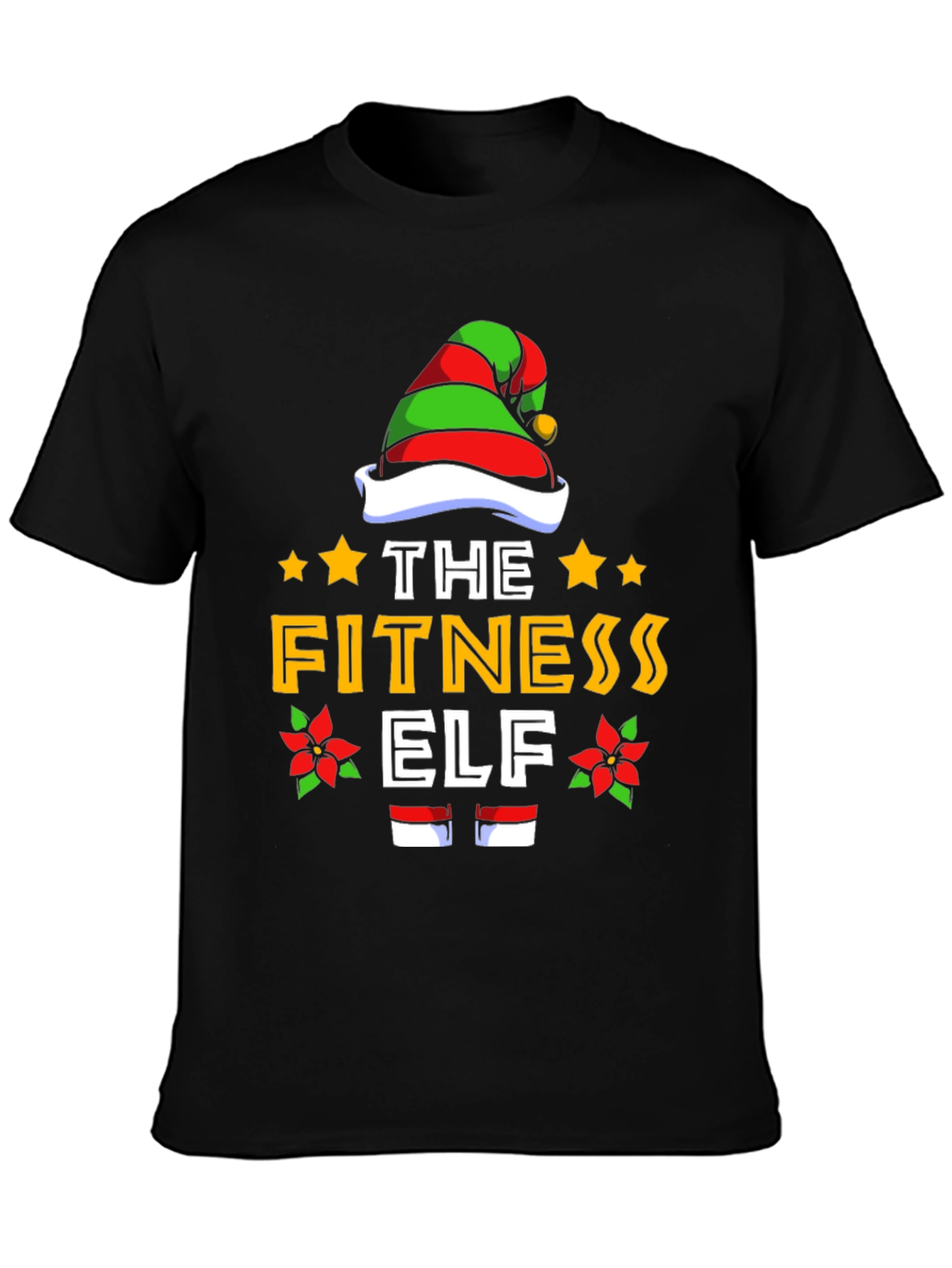 Fitness Elf T-Shirt - Holiday Workout Apparel