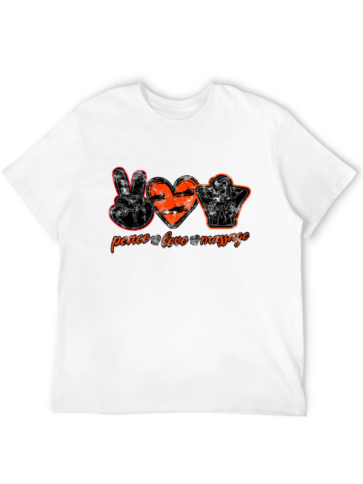 Peace Love Massage Graphic Tee