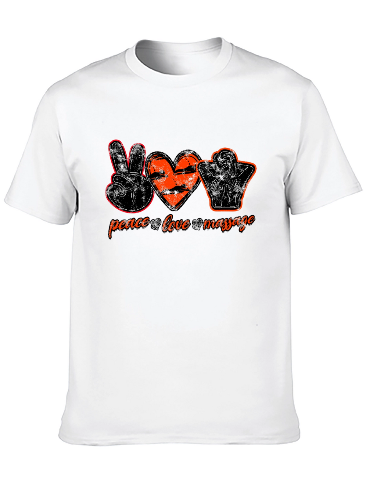 Peace Love Massage Graphic Tee