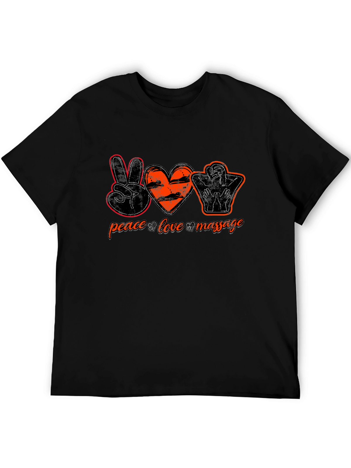 Peace Love Massage Graphic Tee