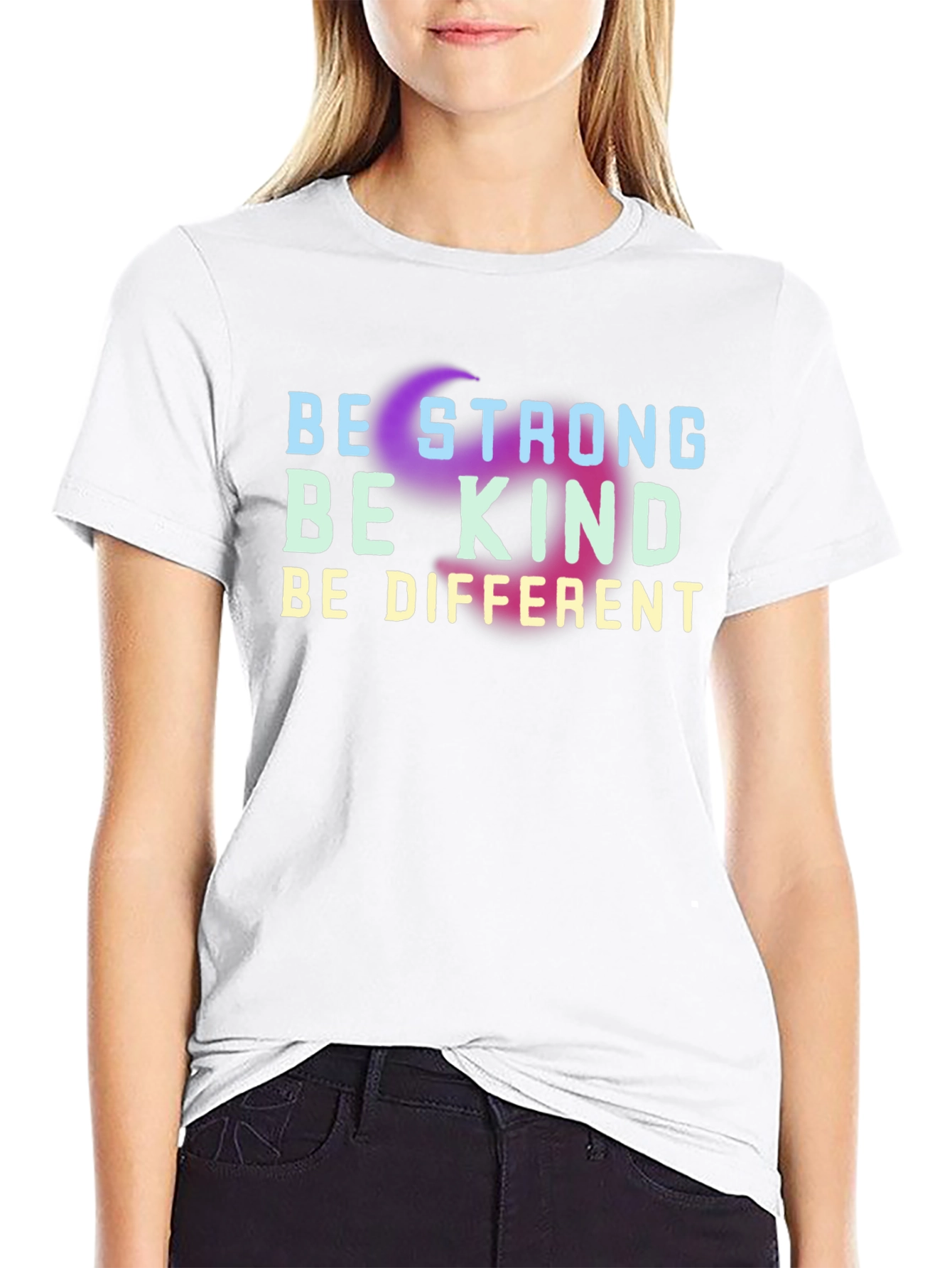 Be Strong Be Kind Be Different Black T-Shirt