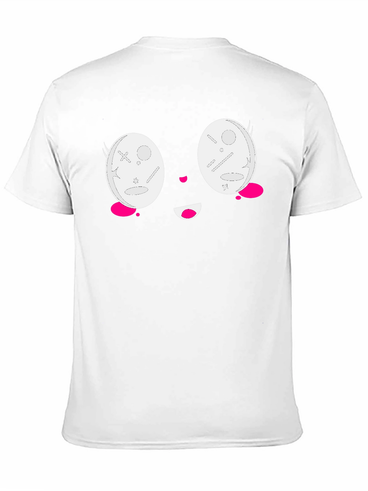 Kawaii Face Black T-Shirt - Anime Style