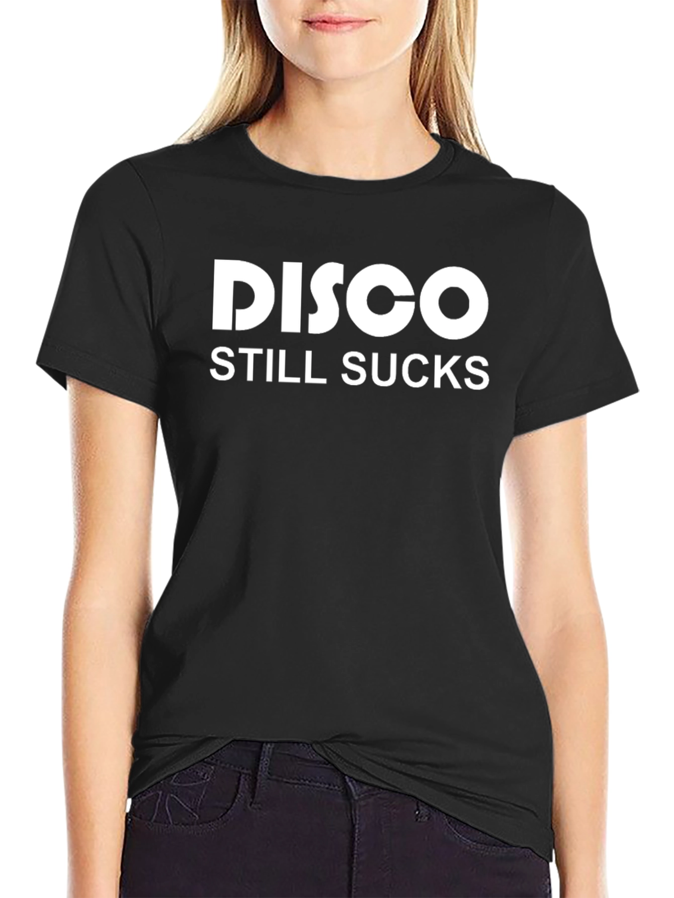 Disco Still Sucks Slogan T-Shirt - Bold Statement Tee