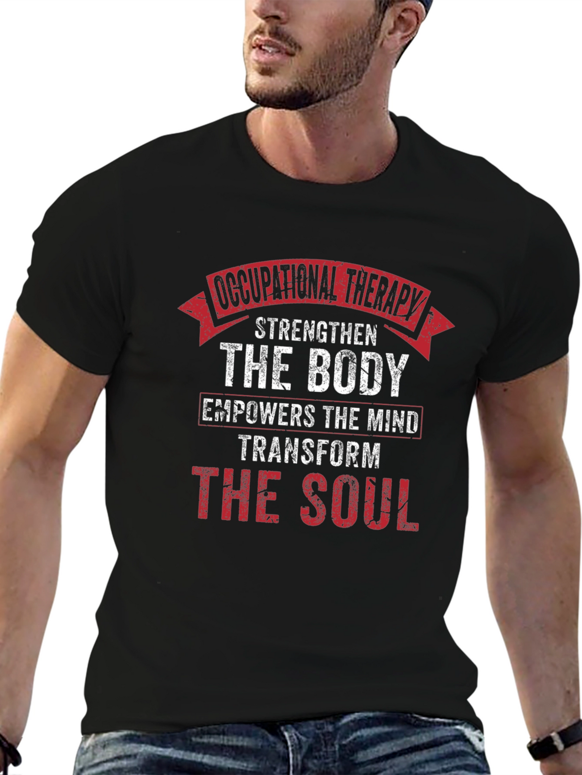 Occupational Therapy Body Mind Soul Black T-Shirt