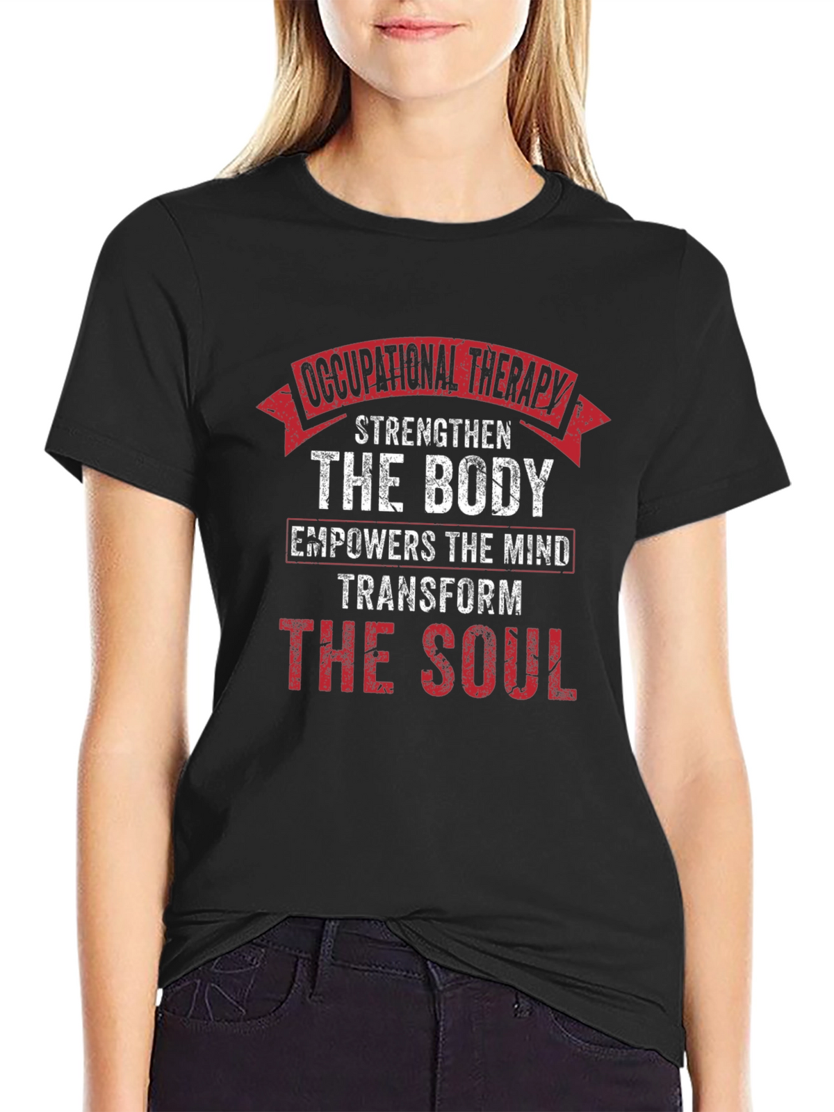 Occupational Therapy Body Mind Soul Black T-Shirt