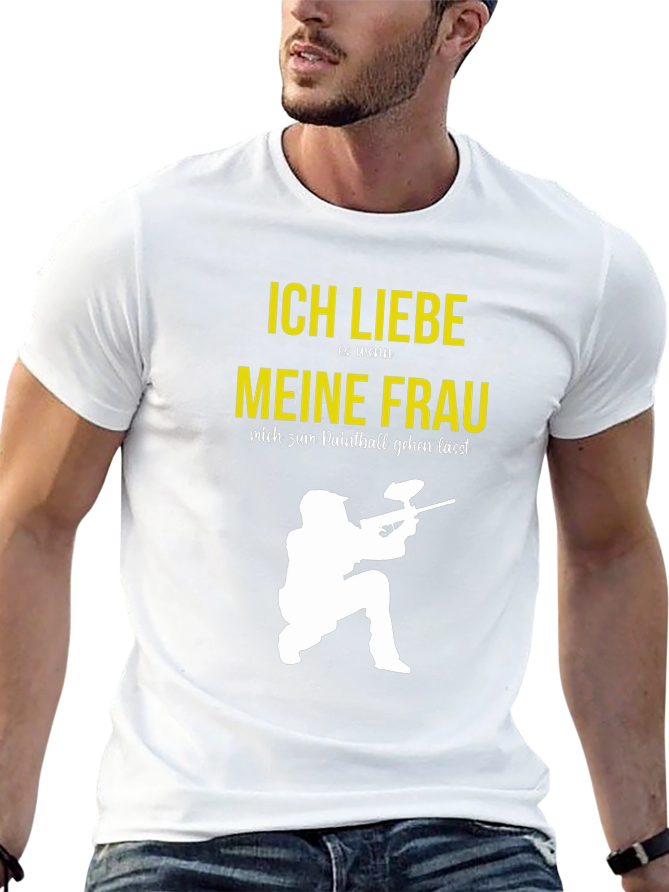 Ich Liebe Meine Frau Paintball T-Shirt - Black
