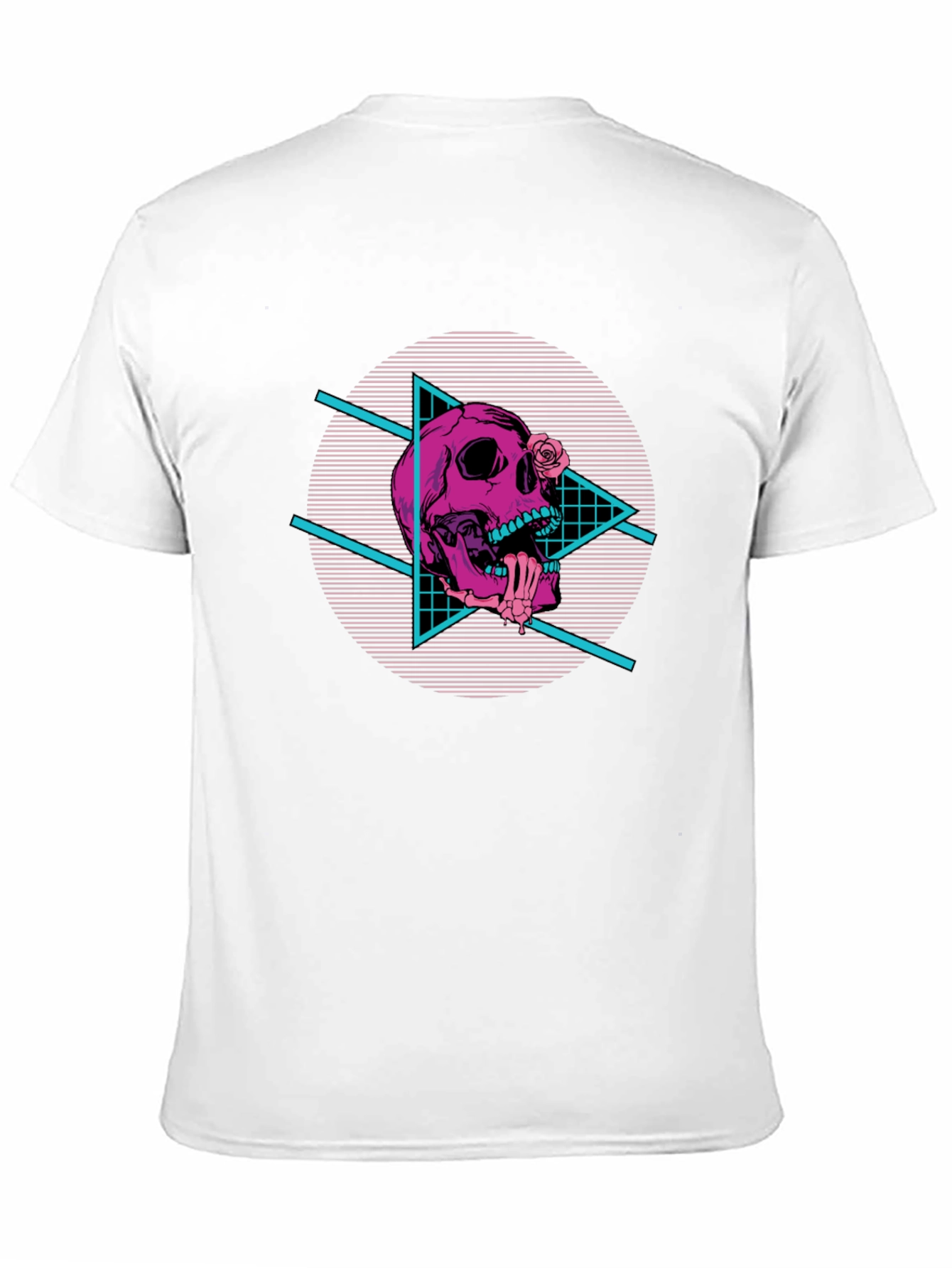 Skull Vaporwave Graphic T-Shirt
