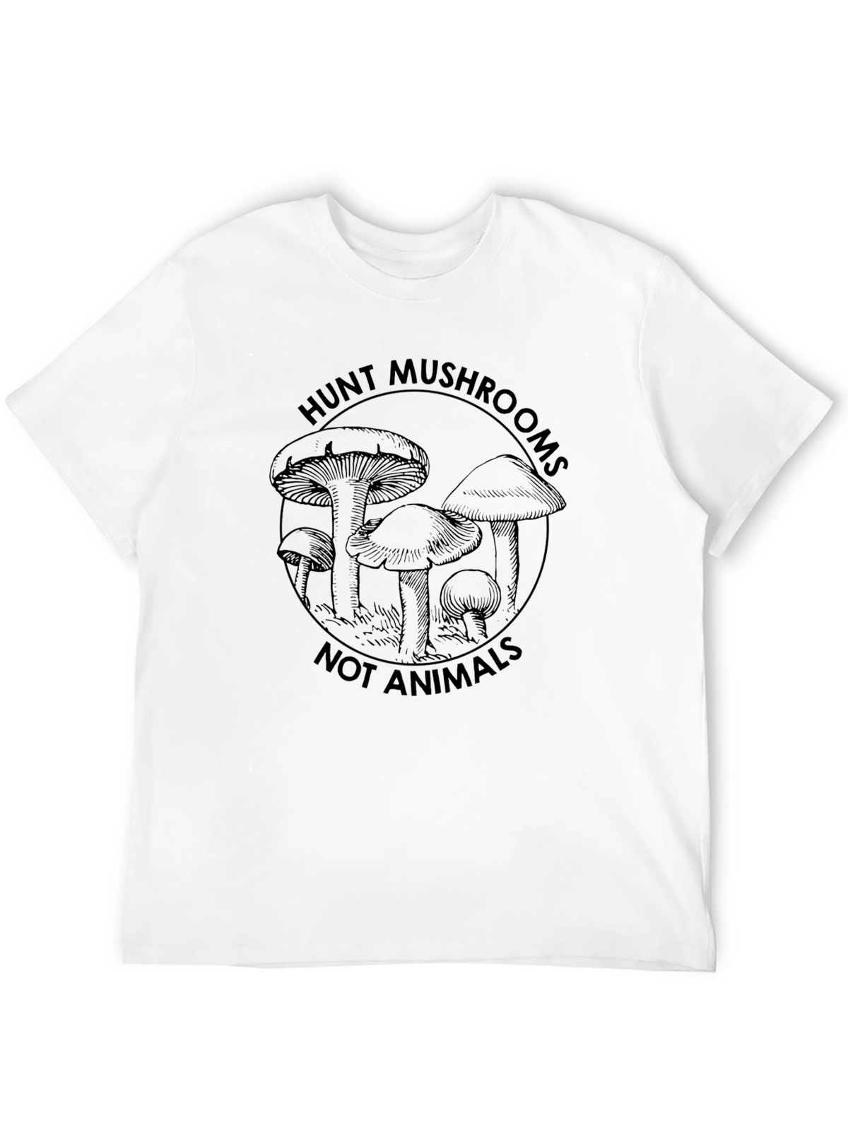 Hunt Mushrooms Graphic Tee - Black